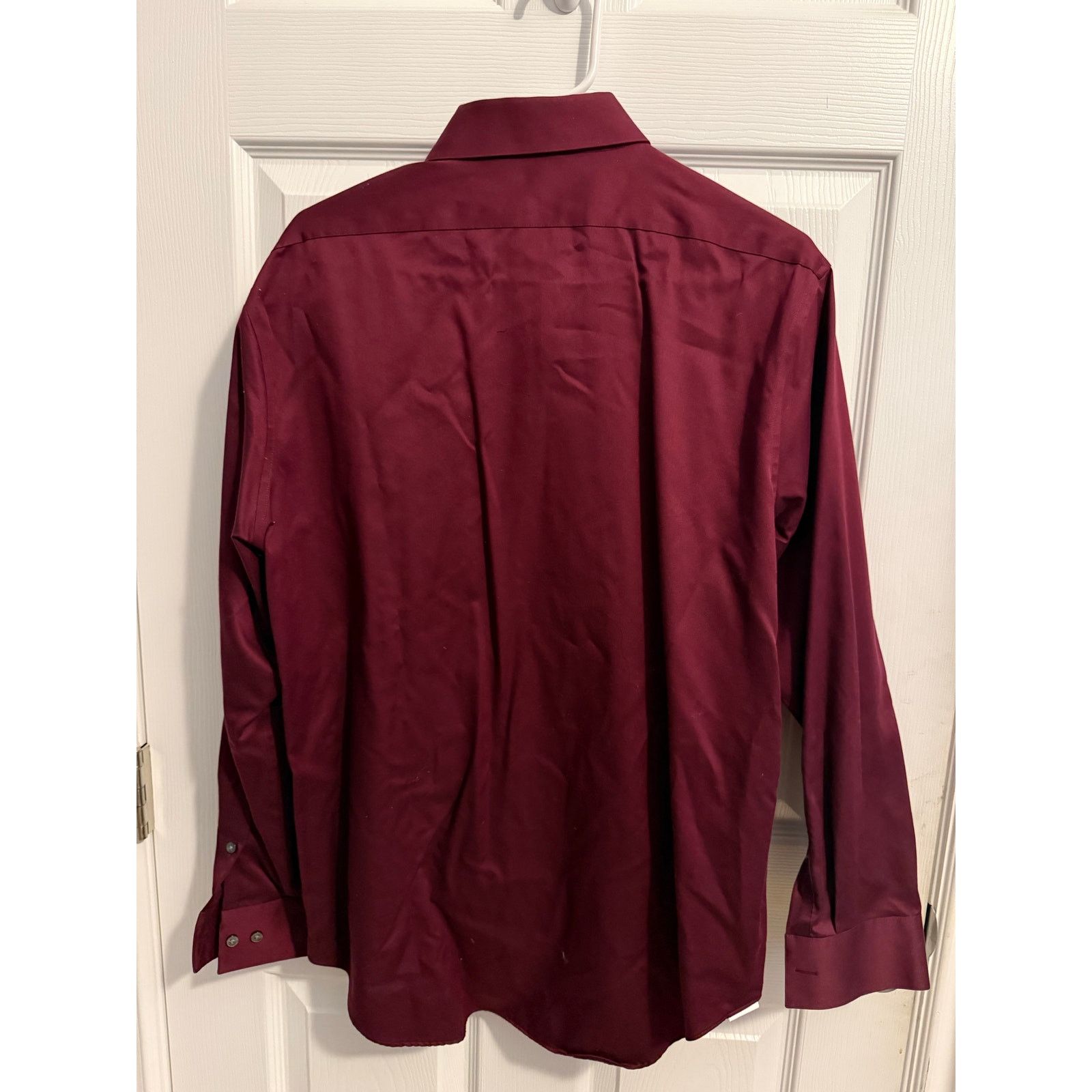 Calvin Klein Calvin Klein Slim Fit Burgundy Dress Shirt 16.5 32/33 Size US L / EU 52-54 / 3 - 2 Thumbnail