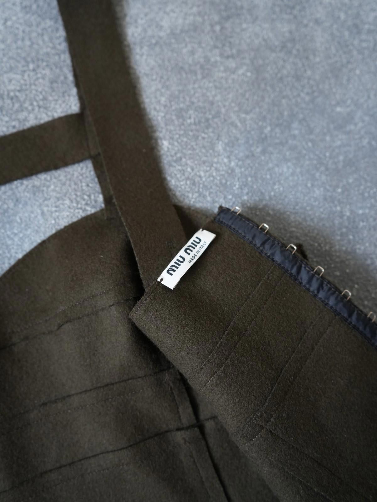 Miu Miu F/W 2006 Miu Miu Runway Wool Corset Cropped Top Size XS Size XS / US 0-2 / IT 36-38 - 12 Thumbnail