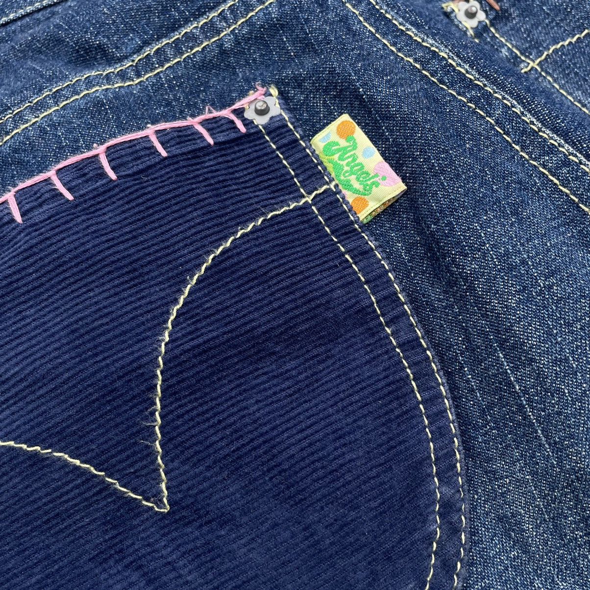 Angel Blue × Hysteric Glamour × Japanese Brand ANGEL BLUE CORDUROY POCKET PATCHWORK DENIM PANTS Size 28" / US 6 / IT 42 - 19 Thumbnail