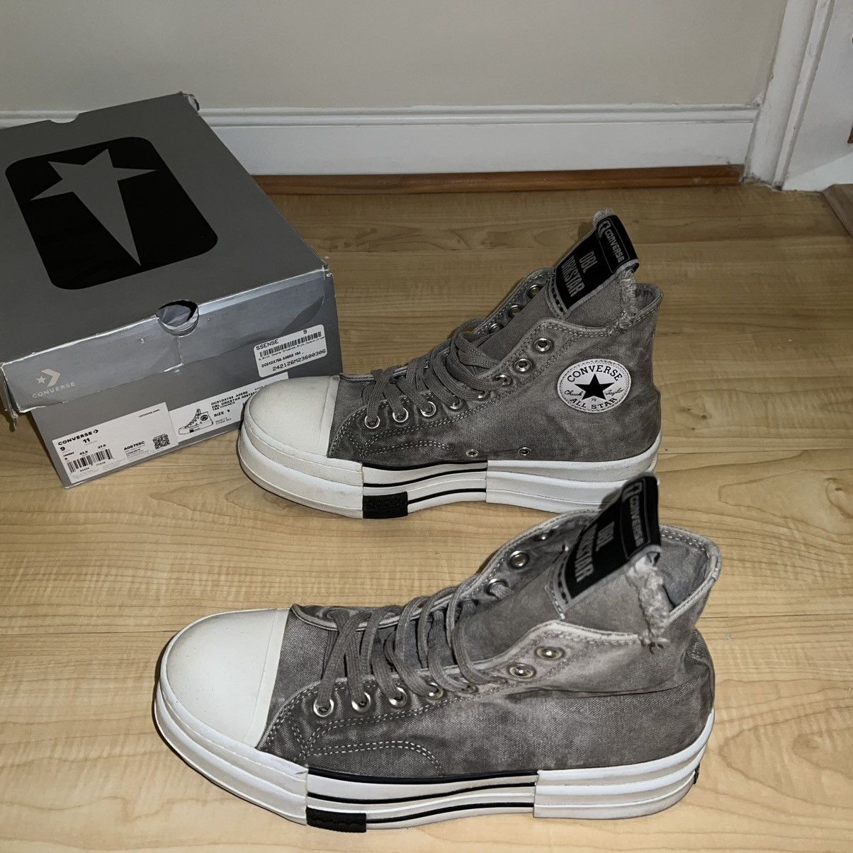 Rick Owens DRKSHDW x Converse TURBODRK Chuck 70 Hi Concrete