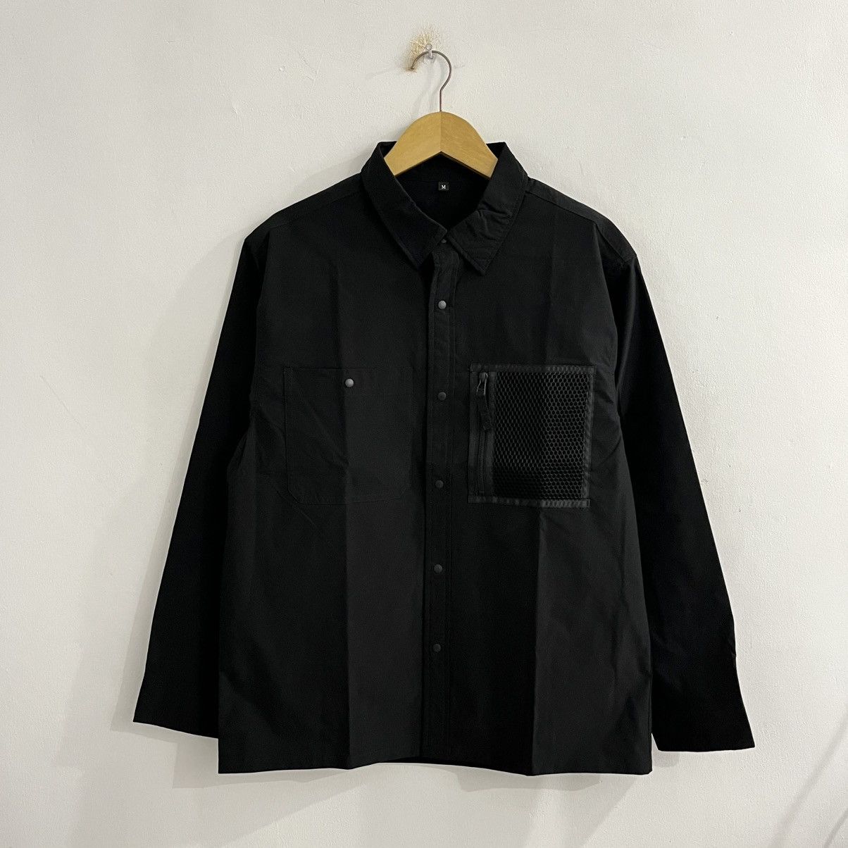Japanese Brand Nylon Button Up Shirt Size US M / EU 48-50 / 2 - 1 Thumbnail