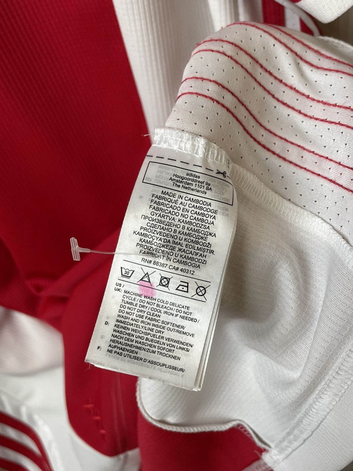 Adidas AJAX AMSTERDAM 2019 2020 HOME FOOTBALL SHIRT SOCCER JERSEY Size US XL / EU 56 / 4 - 10 Thumbnail