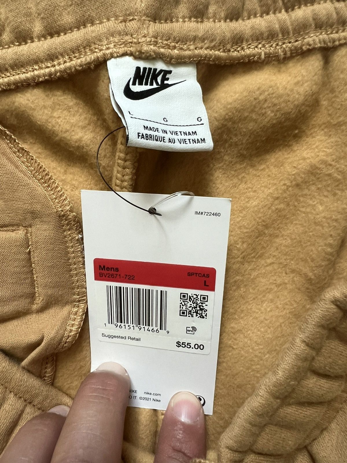 Nike Nike NSW Club Fleece Joggers Tapered Gold Size US 32 / EU 48 - 5 Thumbnail