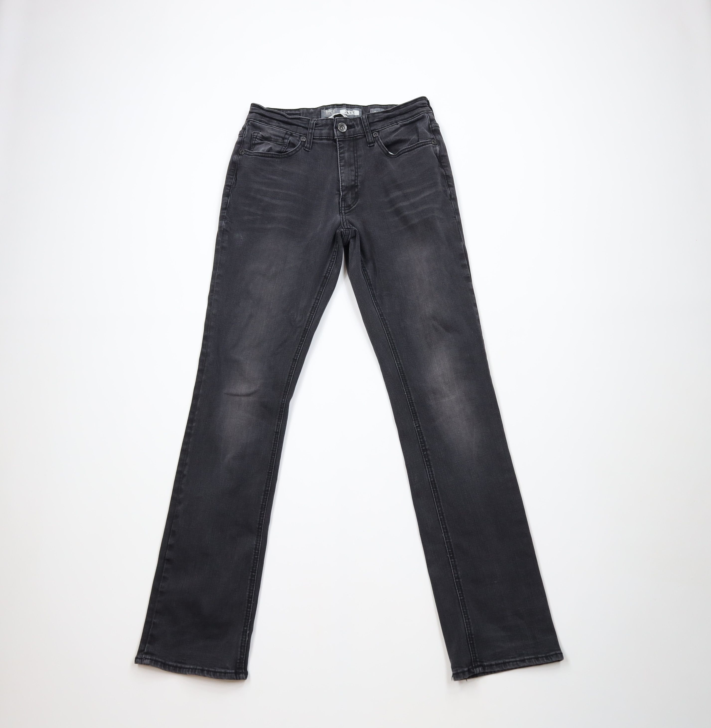 Vintage Buckle BKE Faded Jake Stretch Straight Leg Denim Jeans Black Size US 31 - 1 Thumbnail