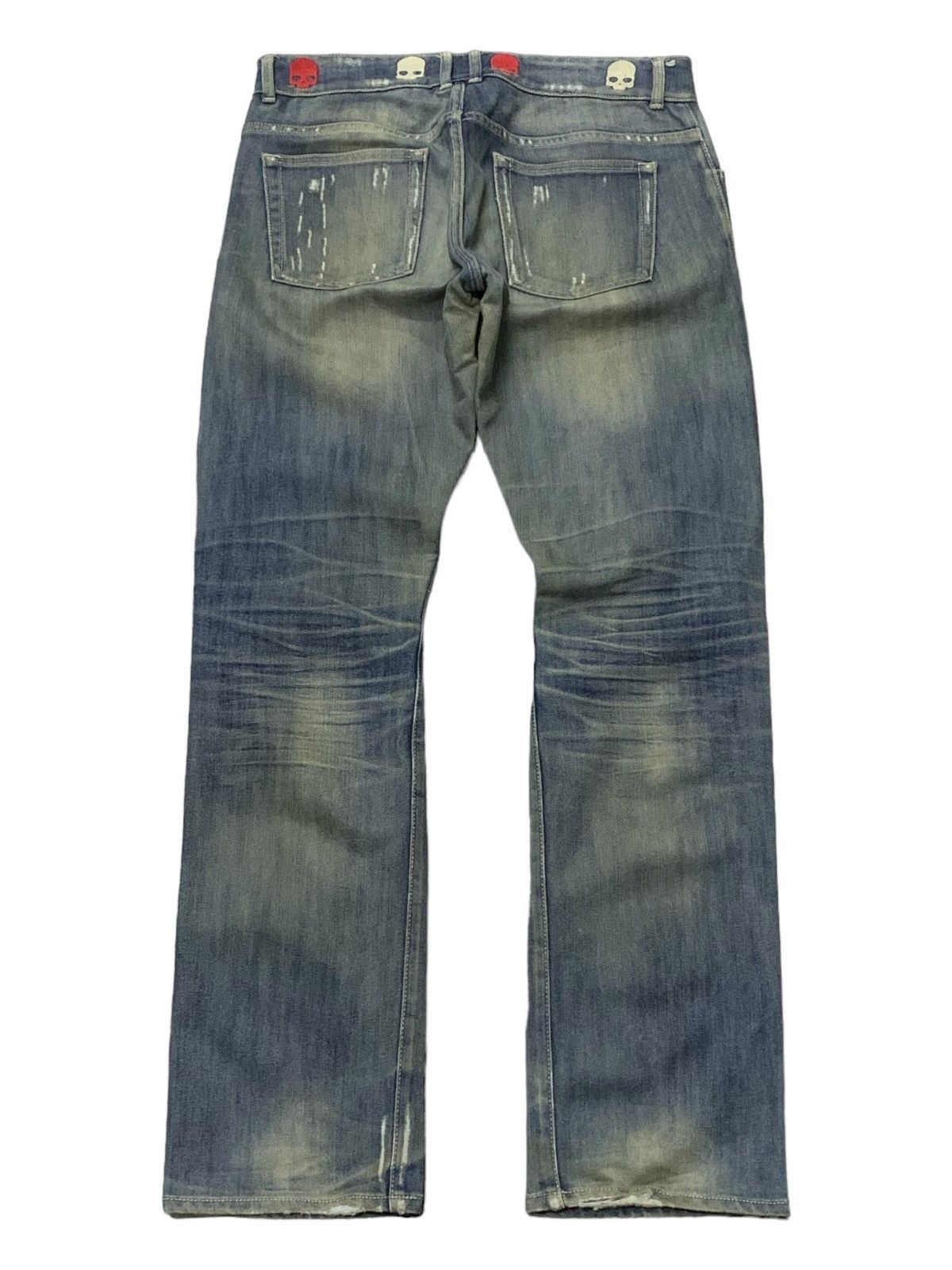 HYDROGEN × Hysteric Glamour × If Six Was Nine Hydrogen Distressed Muddy Dirty Wash Hand Made Denim Pants Size US 32 / EU 48 - 14 Thumbnail