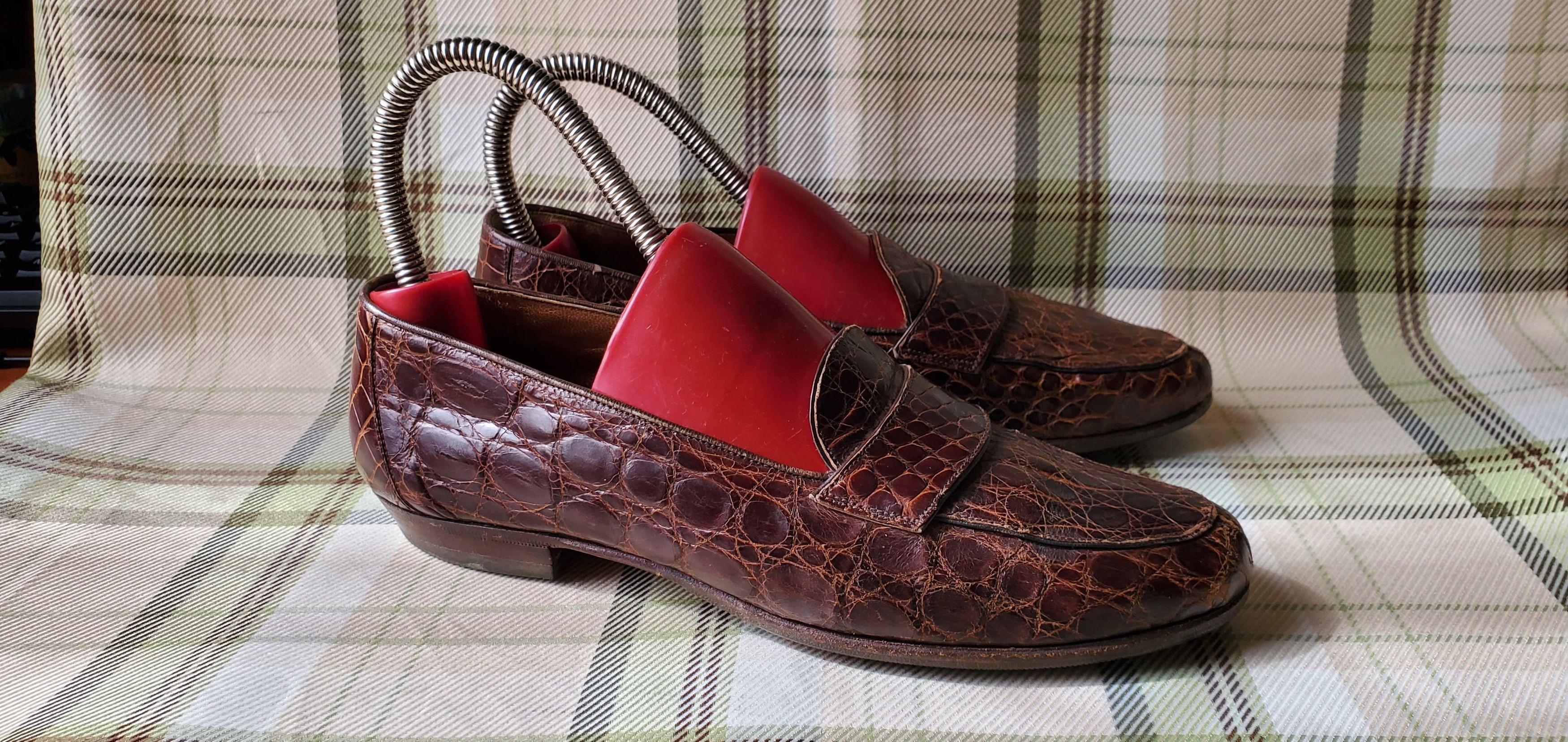 Church's Church's Brown Crocodile Loafers Size US 7 / IT 37 - 3 Thumbnail