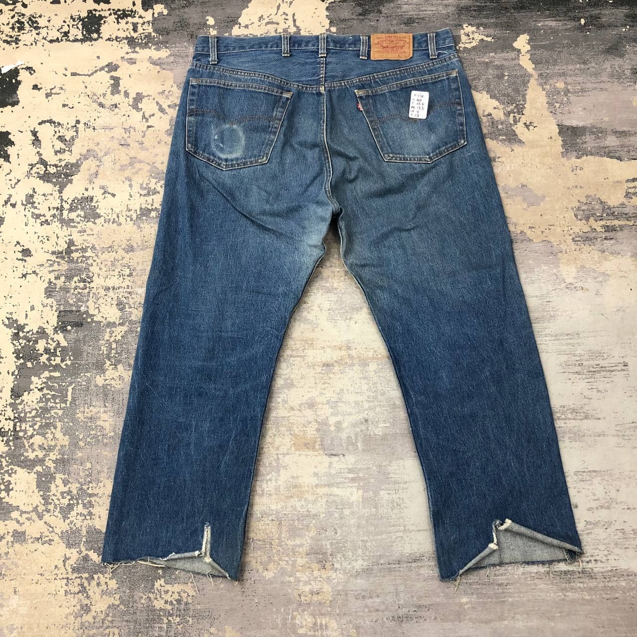 image of Levis x Levis Vintage Clothing P778 VTG 501 Made In Usa Levi's Jeans Ripped in Denim (Size 38)