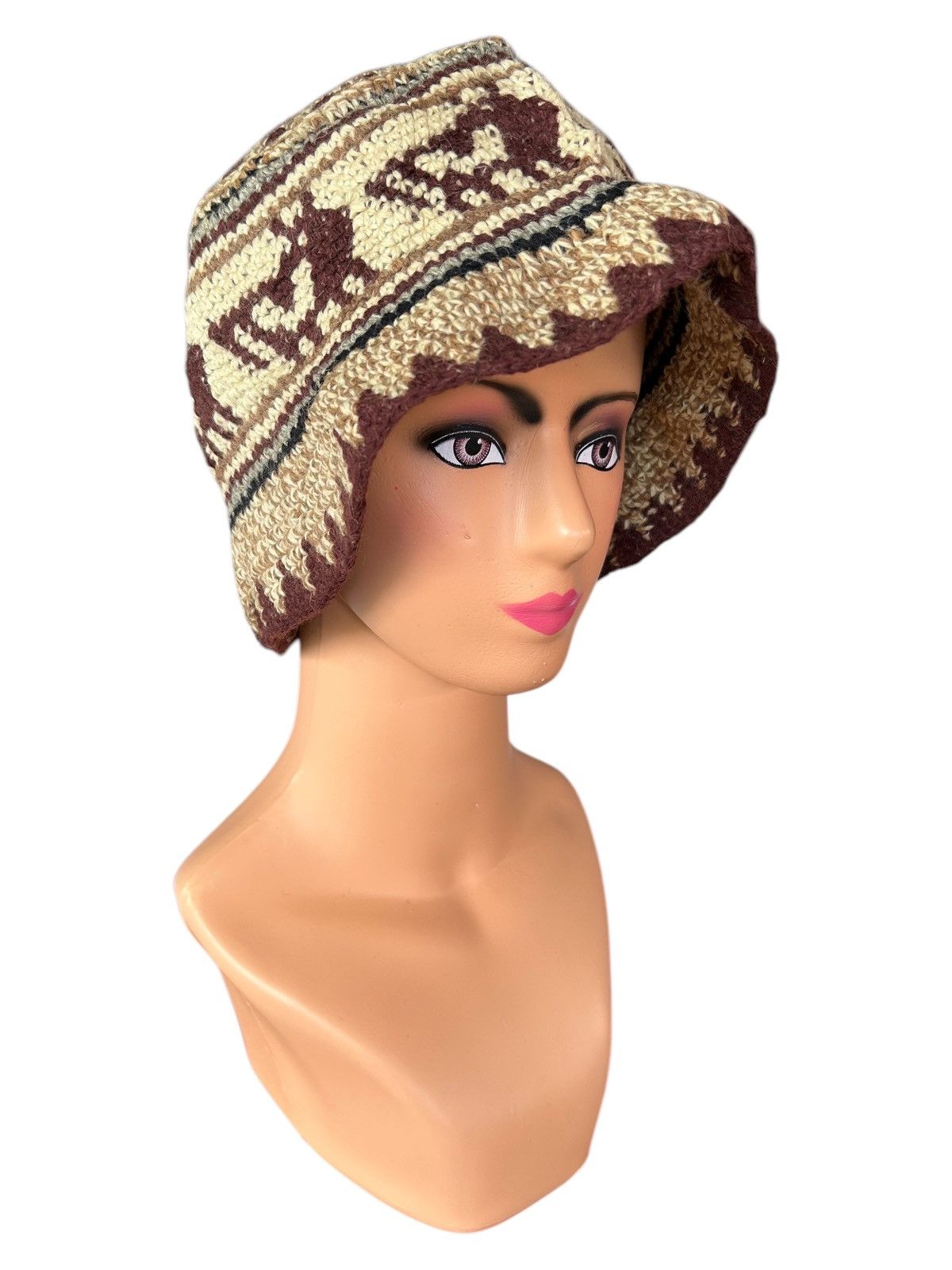 Japanese Brand × Kapital × Vintage Crochet Knitted Handmade Bucket Hats Size ONE SIZE - 1 Thumbnail