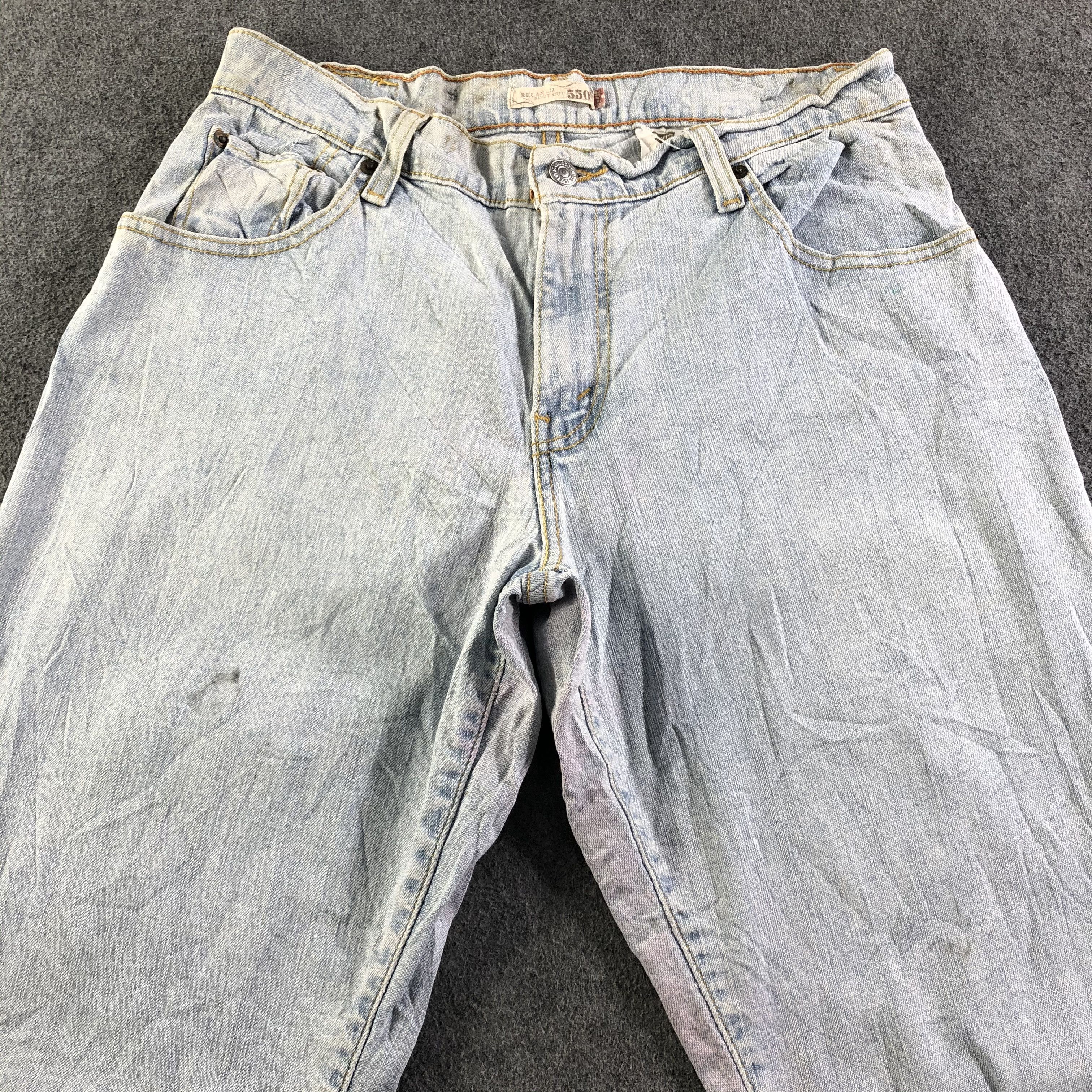 Levi's Vintage Light Wash Levis 550 Jeans-J3400 Size 32" / US 10 / IT 46 - 3 Thumbnail