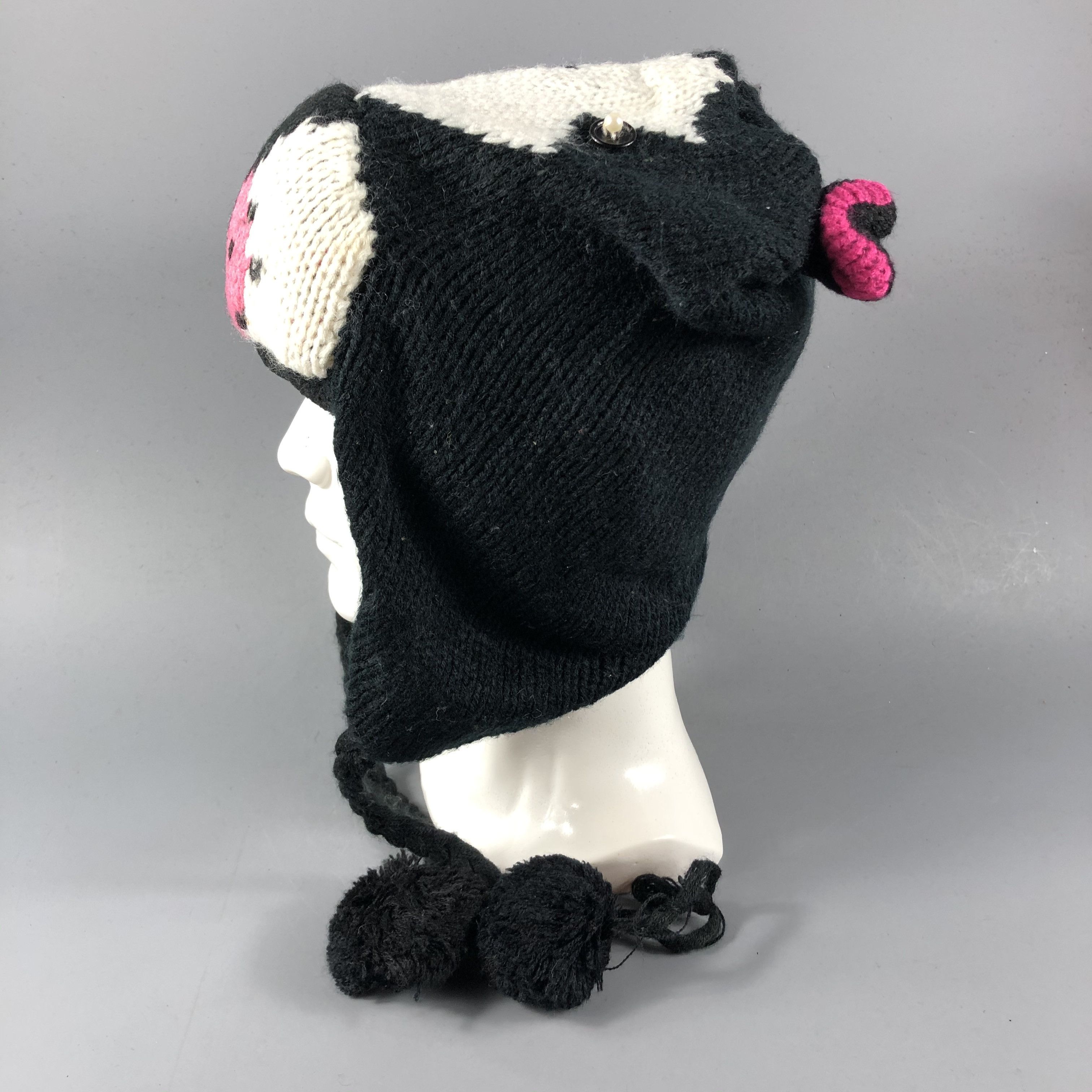 Vintage Dog Head Earflap Kawaii Beanie Snowcap Snow Hat B741 Size ONE SIZE - 2 Thumbnail