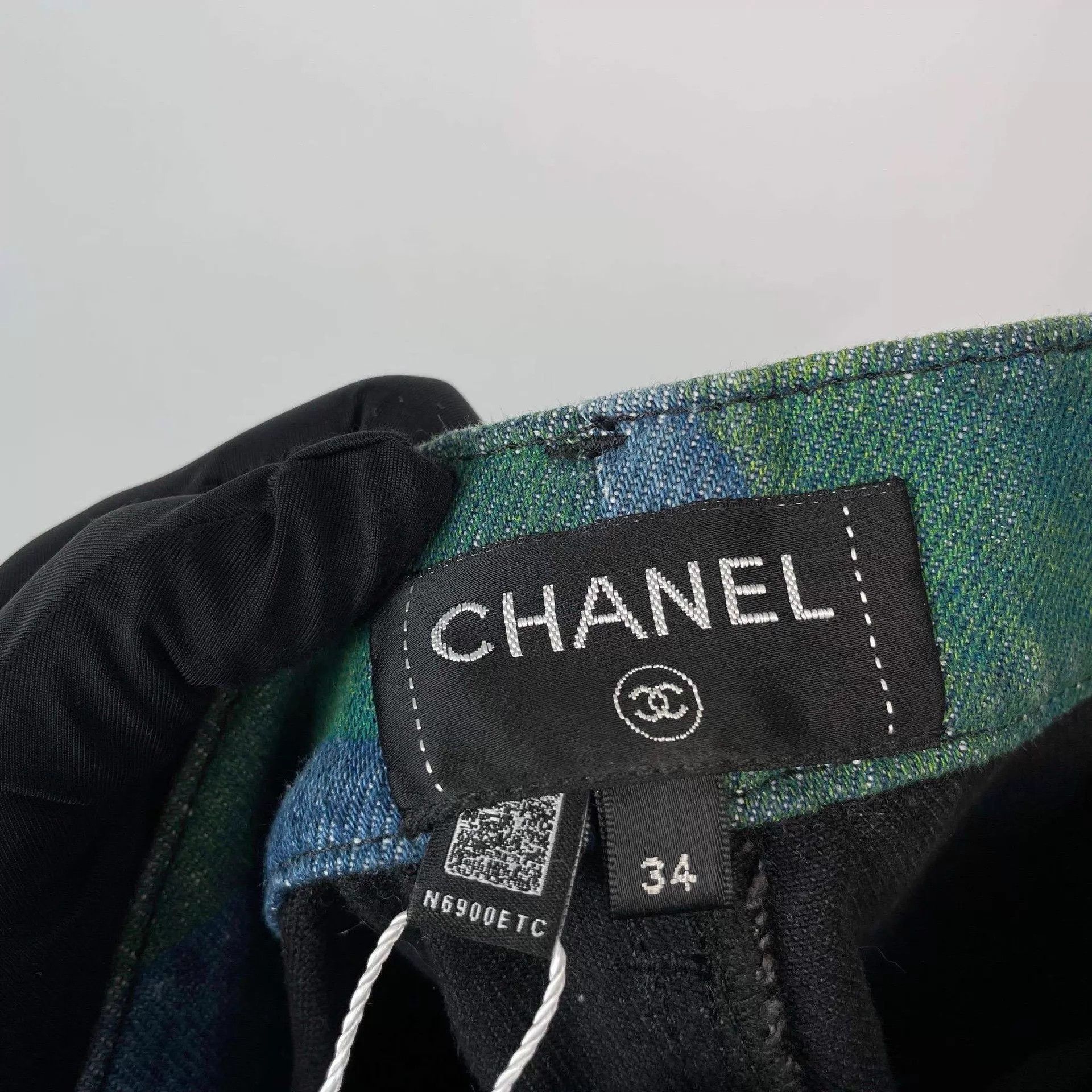 Chanel CHANEL 22S colorful floral wide-leg jeans 34 Size 25" / US 0 / IT 36 - 5 Thumbnail