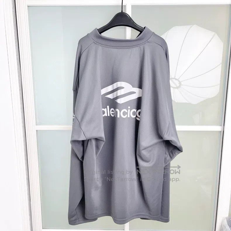 Balenciaga Balenciaga Gray Ski Series Ice Hockey Long Sleeve Shirt Size US XXS / EU 40 - 2 Thumbnail