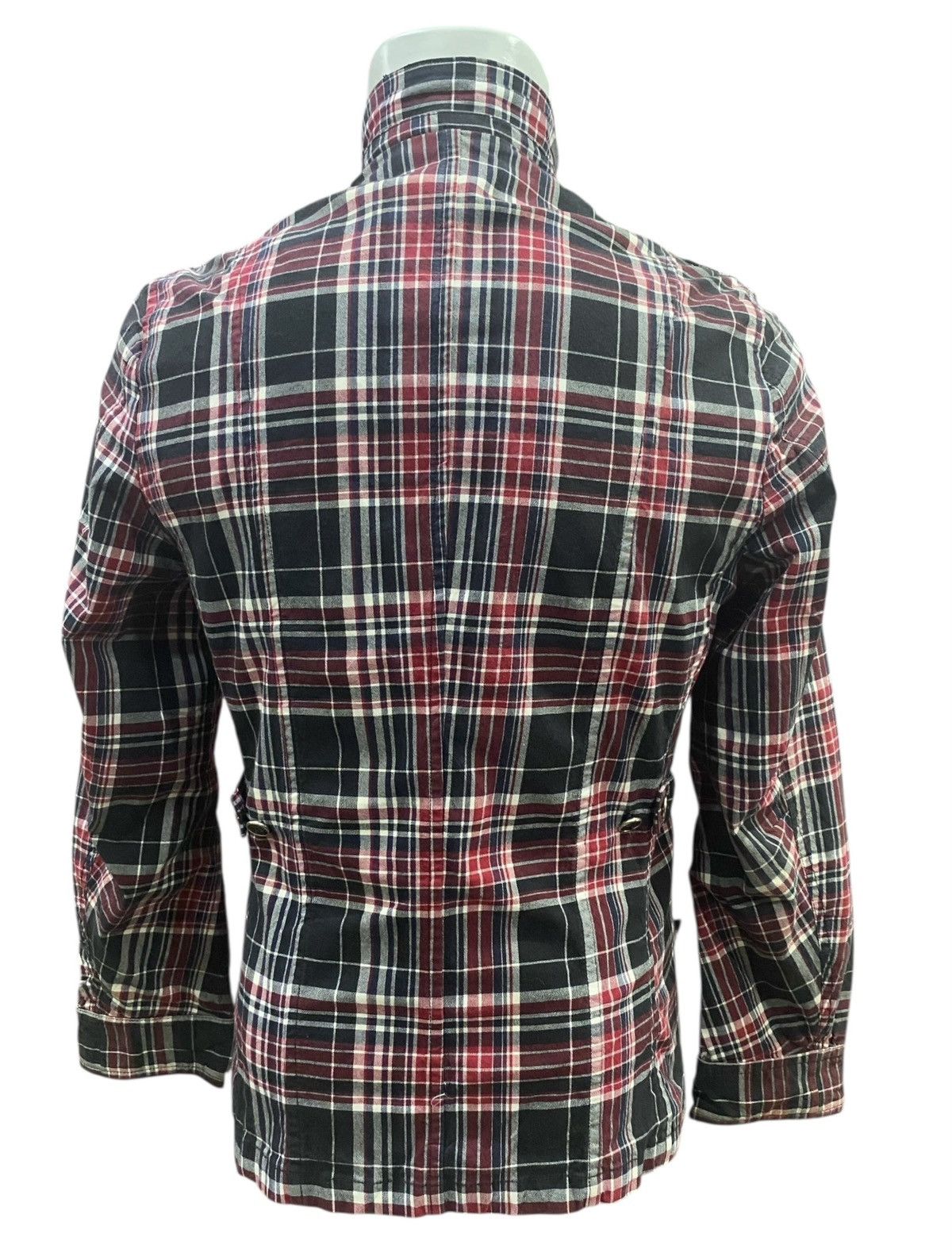 Japanese Brand KLEIN PLUS Homme Checkered Jacket Zipper Size US XXS / EU 40 - 7 Thumbnail