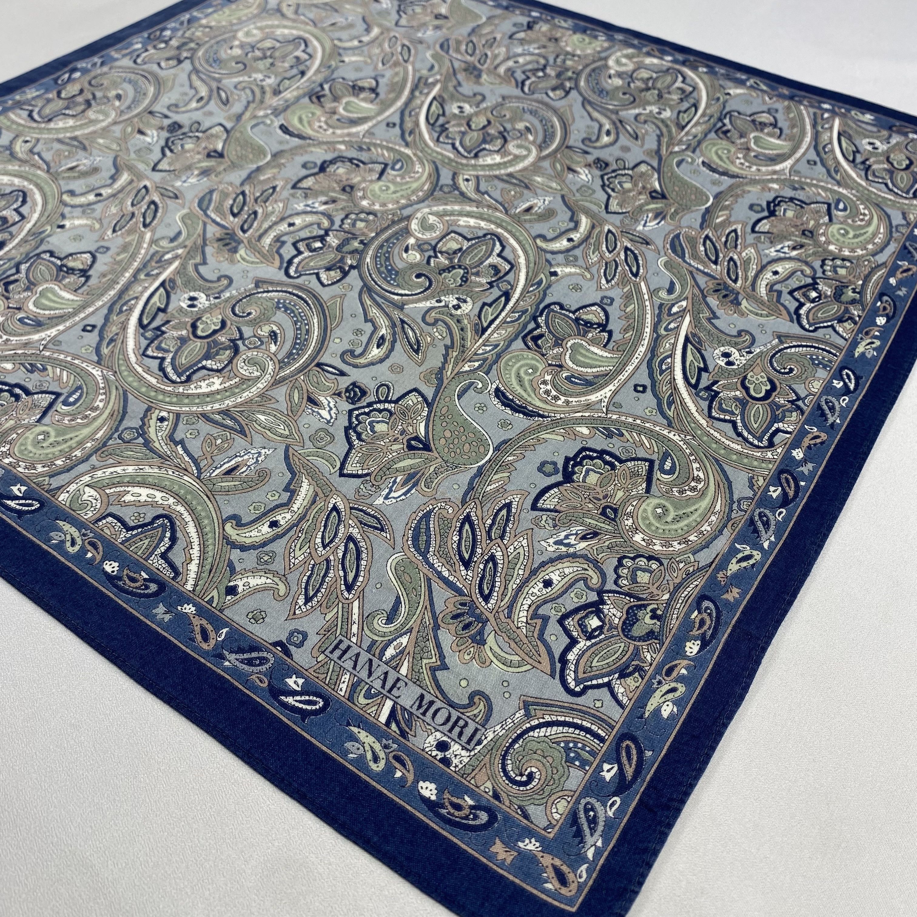 Hanae Mori × Vintage Hanae Mori Neckerchief / Bandana / Handkerchief-P1760 Size ONE SIZE - 2 Thumbnail