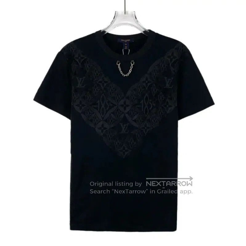 Louis Vuitton Louis Vuitton Black Cotton Men's T-Shirt . Size US M / EU 48-50 / 2 - 1 Thumbnail