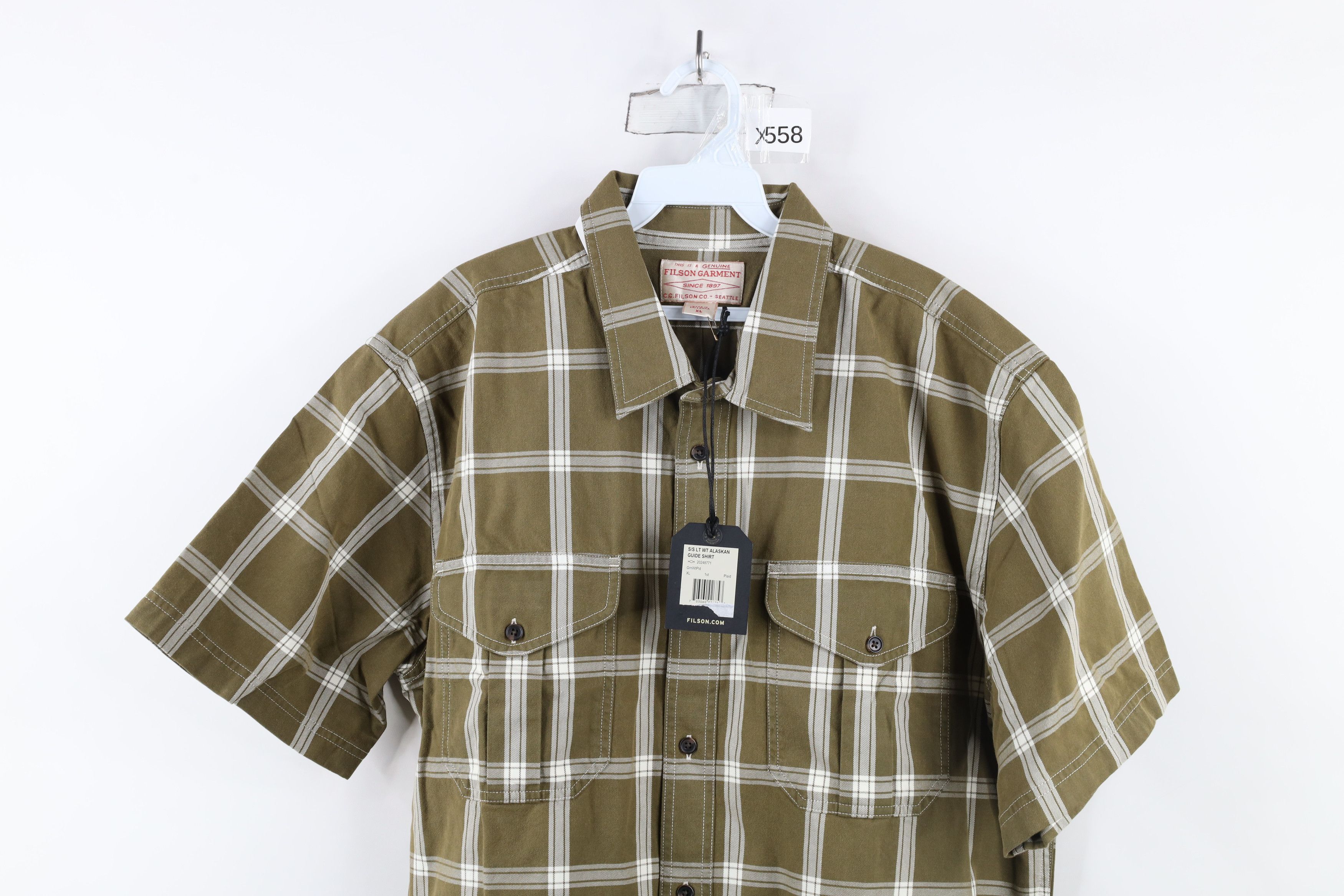 Filson × Vintage New CC Filson Short Sleeve Alaskan Guide Button Shirt Plaid Size US XL / EU 56 / 4 - 2 Thumbnail