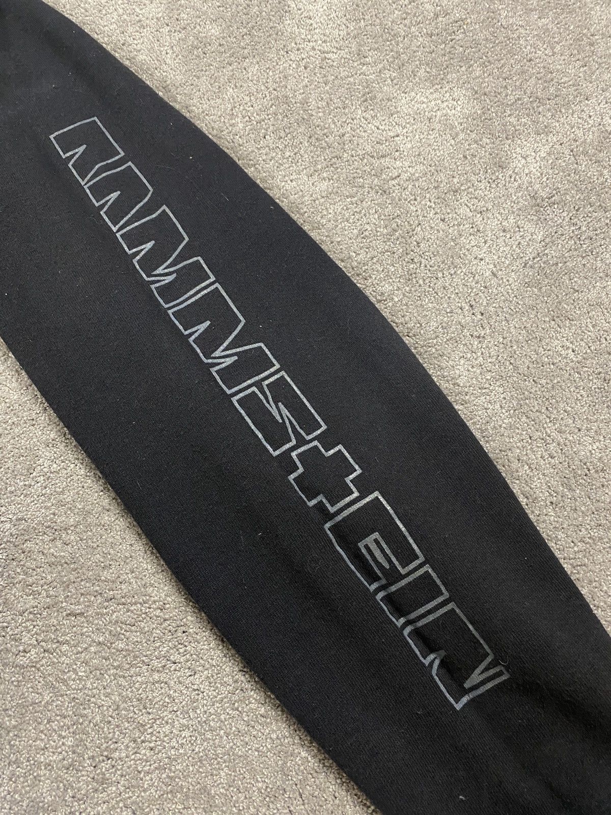 Band Tees Vintage 1998 hoodie Rammstein burning man rare sweatshirt Size US XL / EU 56 / 4 - 8 Thumbnail