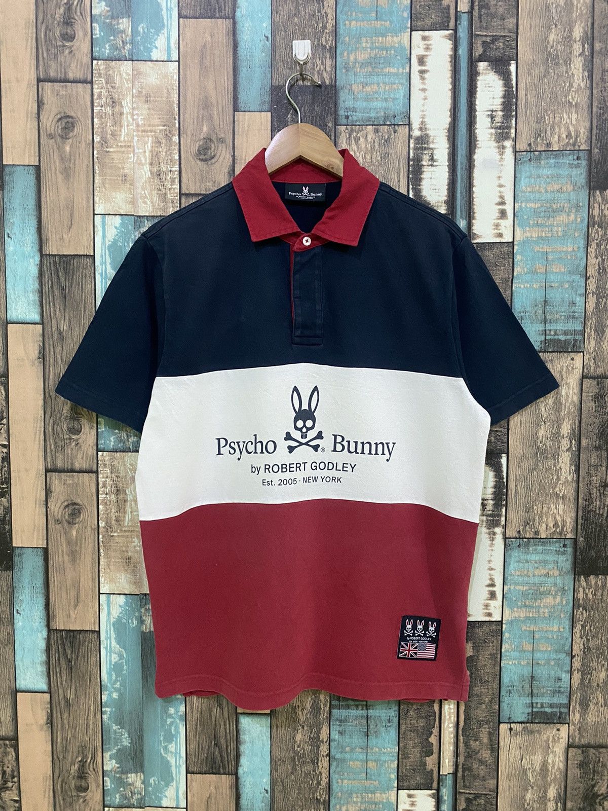 Psycho Bunny Rare Psycho Bunny X Robert Godley Polo Shirt Size US L / EU 52-54 / 3 - 1 Thumbnail
