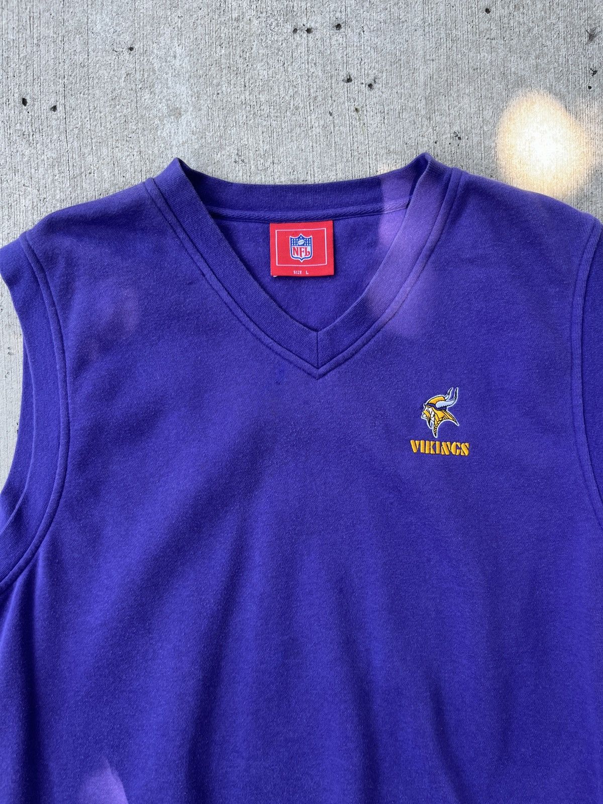 NFL vintage 90s NFL Minnesota Vikings sweater vest Size US L / EU 52-54 / 3 - 3 Thumbnail