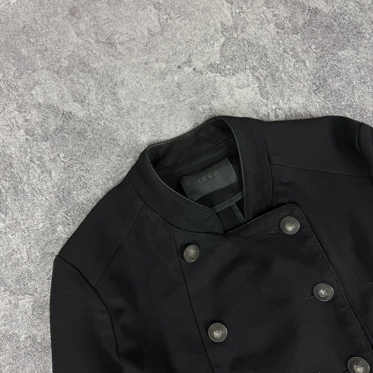 If Six Was Nine Black Double-Breasted Napoleon Jacket / Military Style Size L / US 10 / IT 46 - 2 Thumbnail