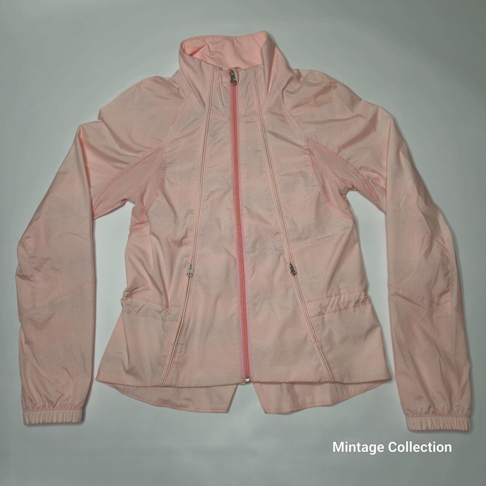 Lululemon Run Travel to Track Jacket Blush Pink Quartz Sz 4
