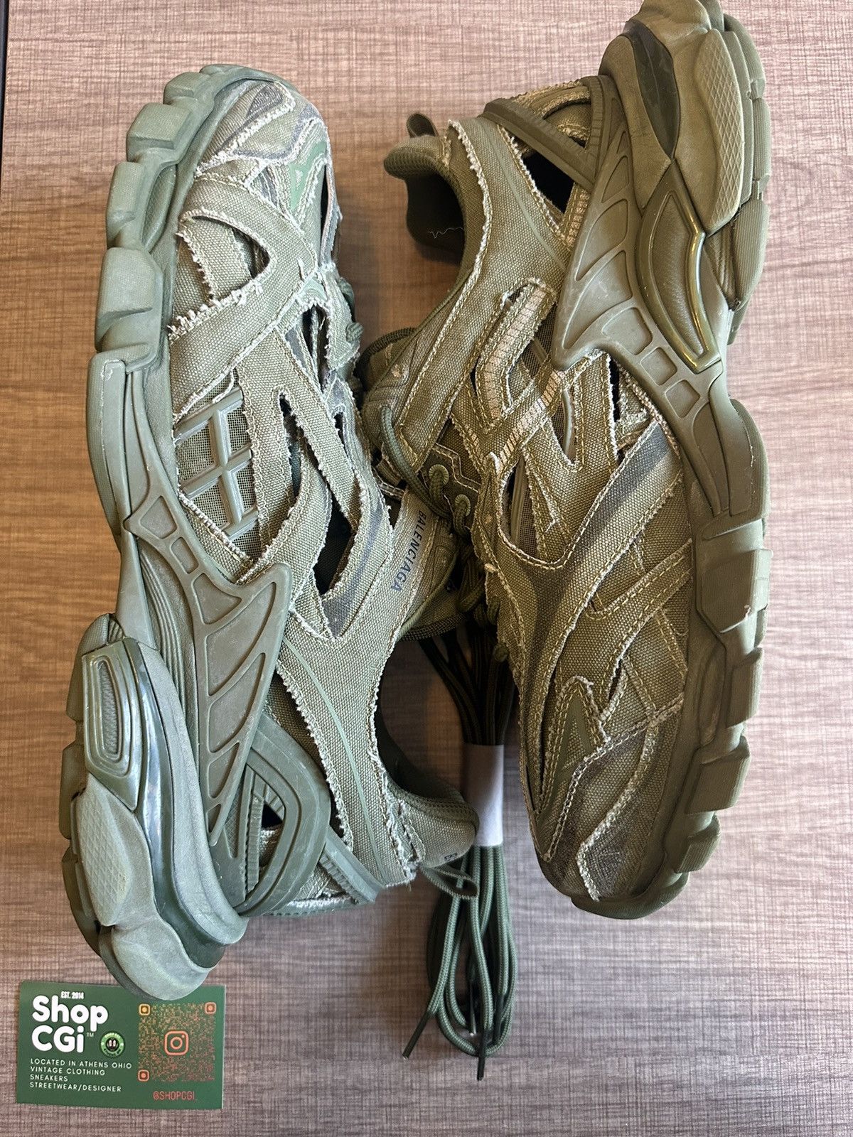 Balenciaga Balenciaga Green Track 2 Runner Worn Once Size US 12 / EU 45 - 1 Thumbnail