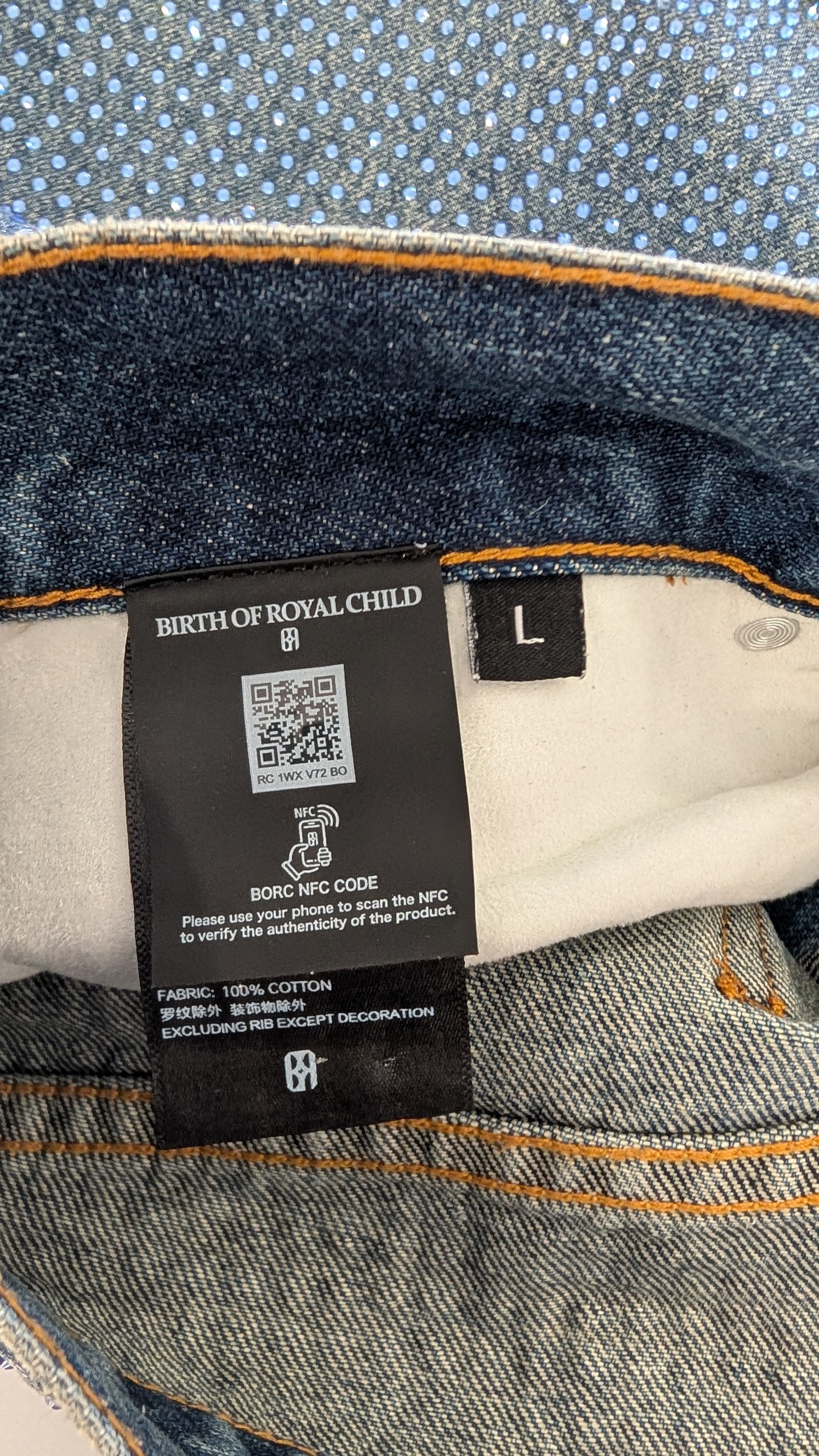 Birth of Royal Child Birth Of Royal Child BORC 20K Stellar Diamond Jeans Blue L Size US 34 / EU 50 - 6 Thumbnail