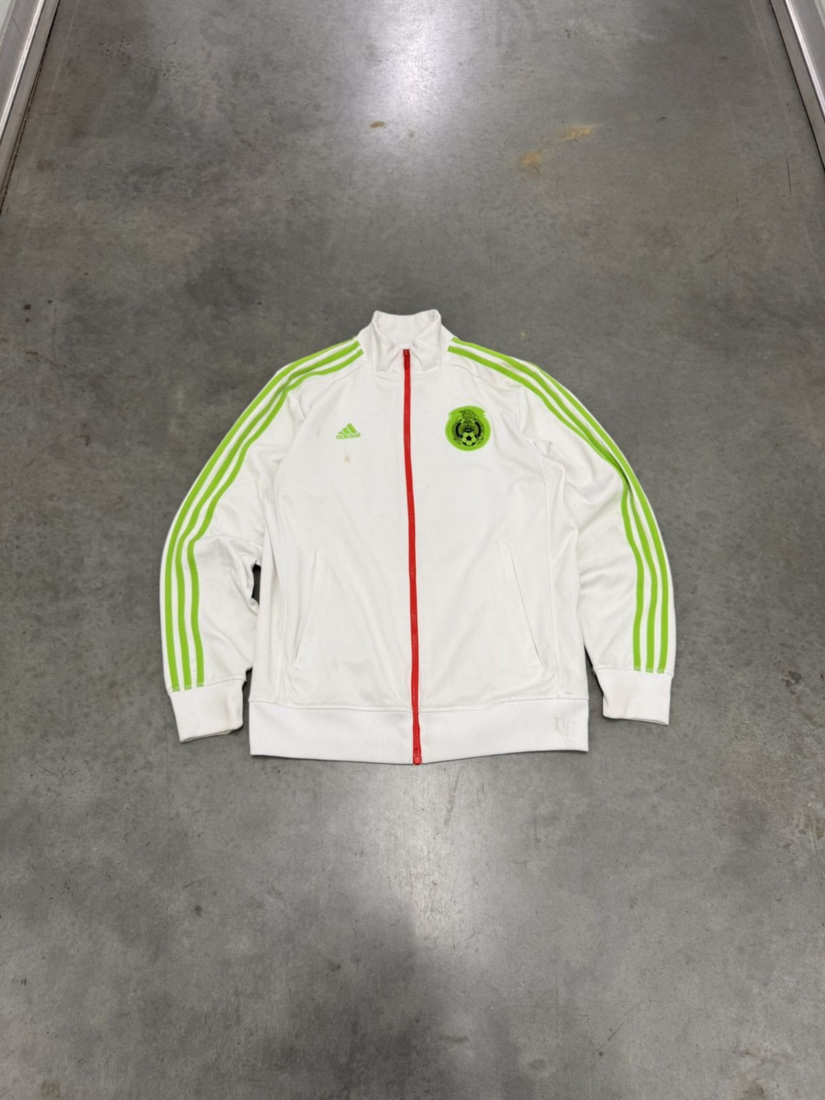 Adidas 2000s Mexico Adidas Soccer Track Jacket World Cup White Y2K Size US M / EU 48-50 / 2 - 6 Thumbnail