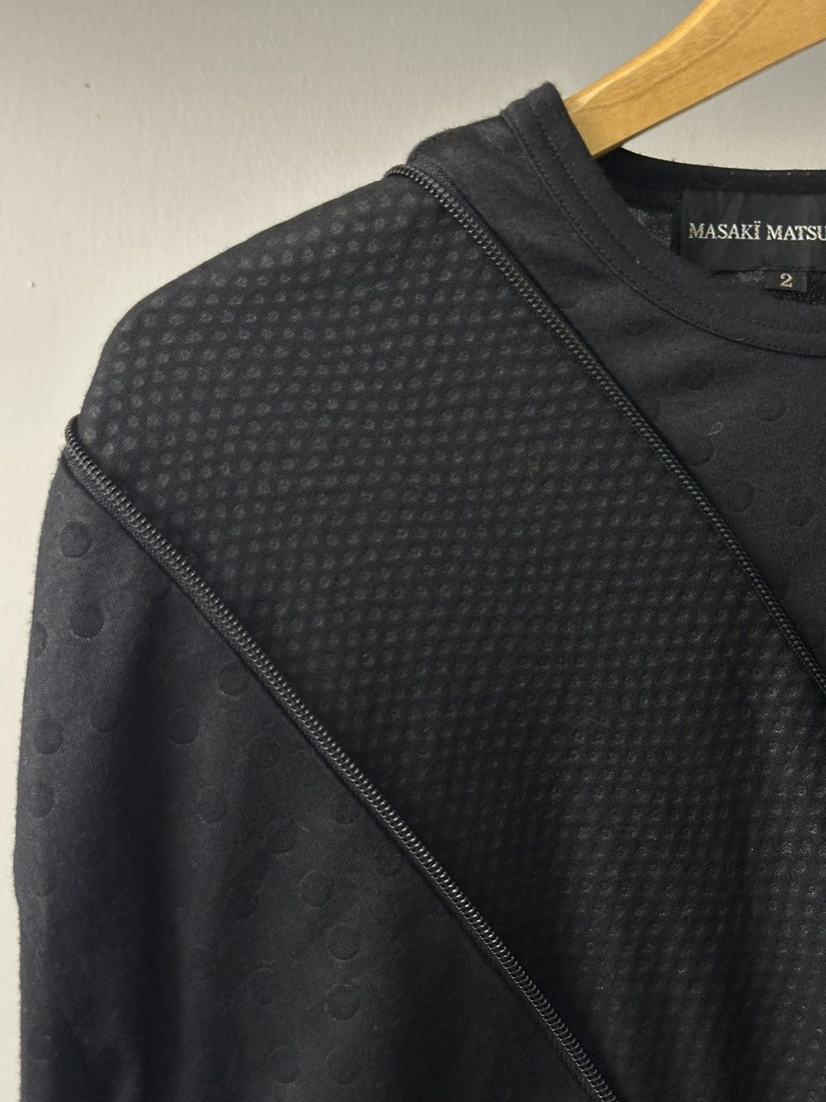 Masaki Matsushima Masaki Matsushima Asymmetrical Zipper Mesh L/S Shirt Size US M / EU 48-50 / 2 - 16 Thumbnail