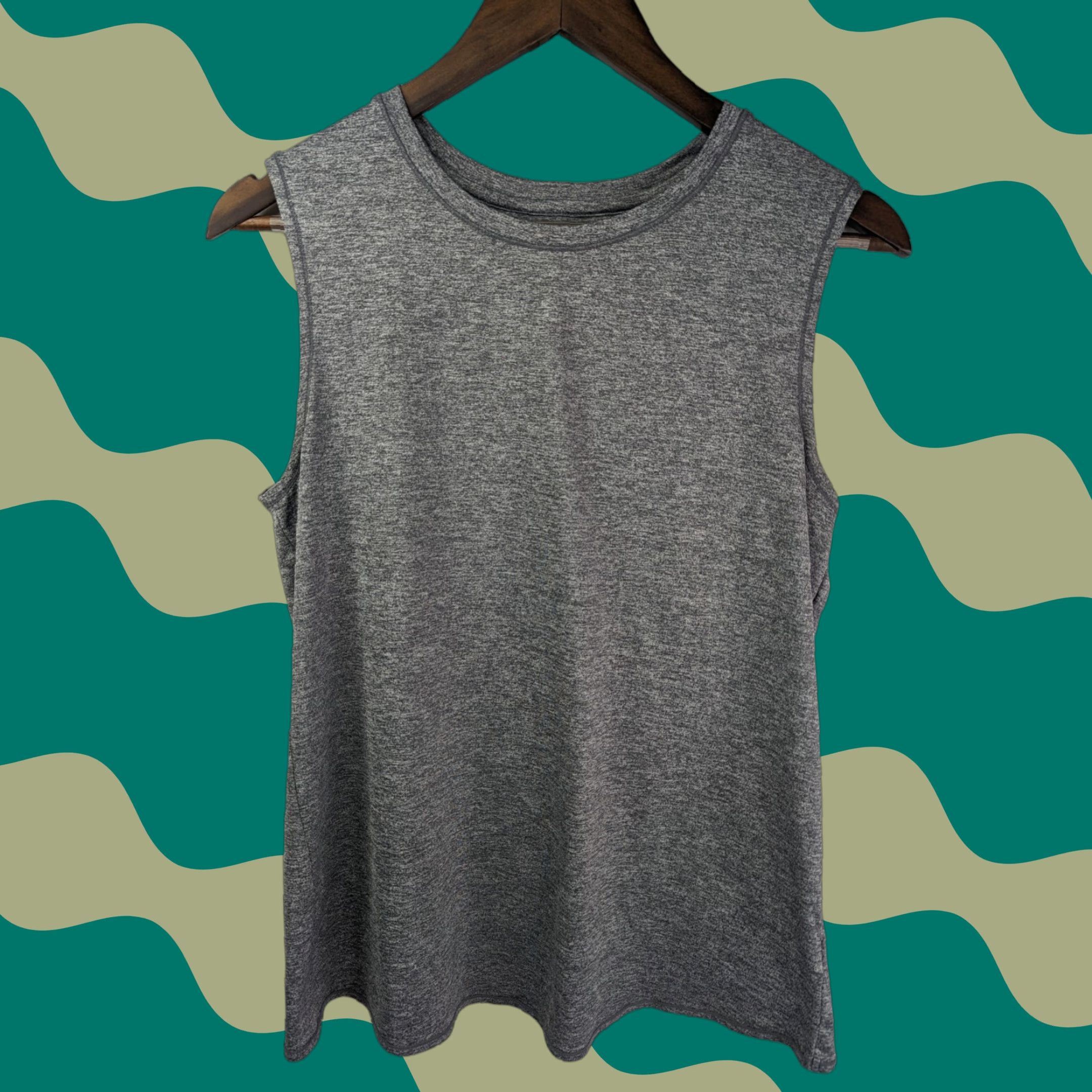 Athleta Athleta Tank Top Women’s S Gray Sleeveless Sunlover Crew Neck Pullover Back | Activewear | Nylon Lycra Polyester | 211628 Size S / US 4 / IT 40 - 1 Thumbnail