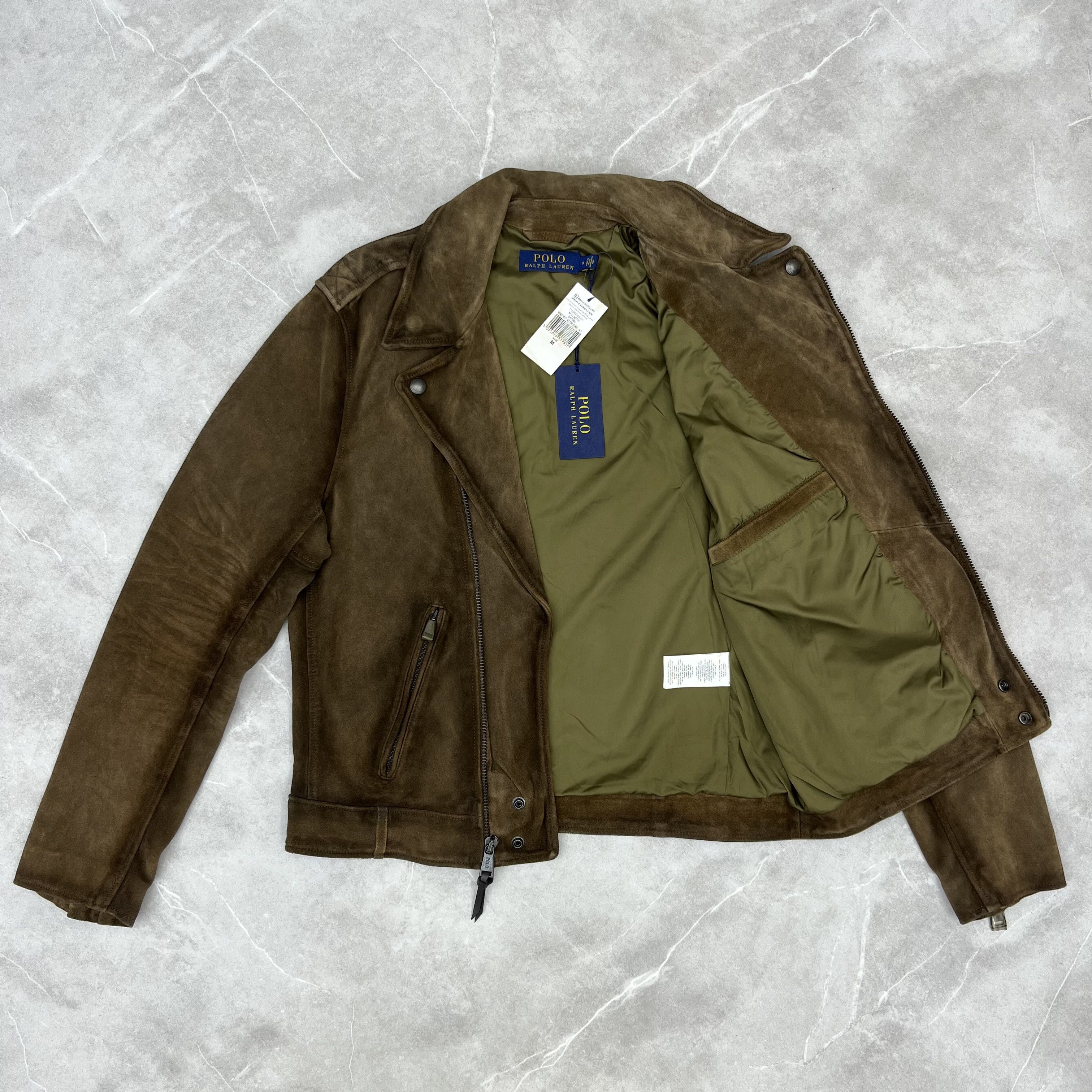 Polo Ralph Lauren Polo Ralph Lauren Suede Iconic Biker Leather Moto Jacket Size US M / EU 48-50 / 2 - 3 Thumbnail