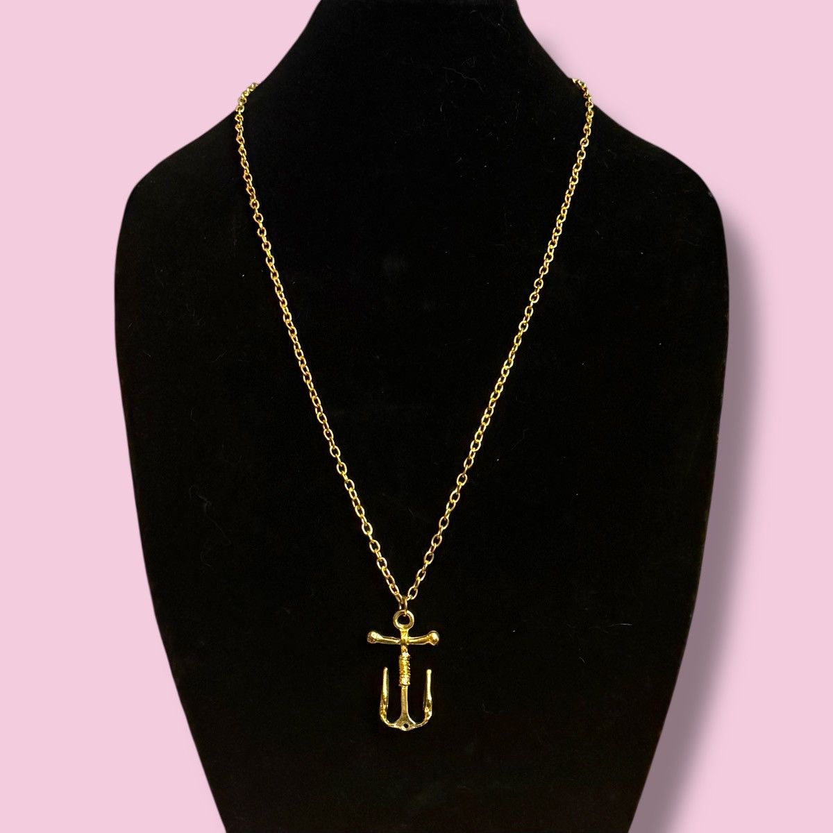 Other Yochi NY unisex gold tone anchor pendant necklace Size ONE SIZE - 1 Thumbnail