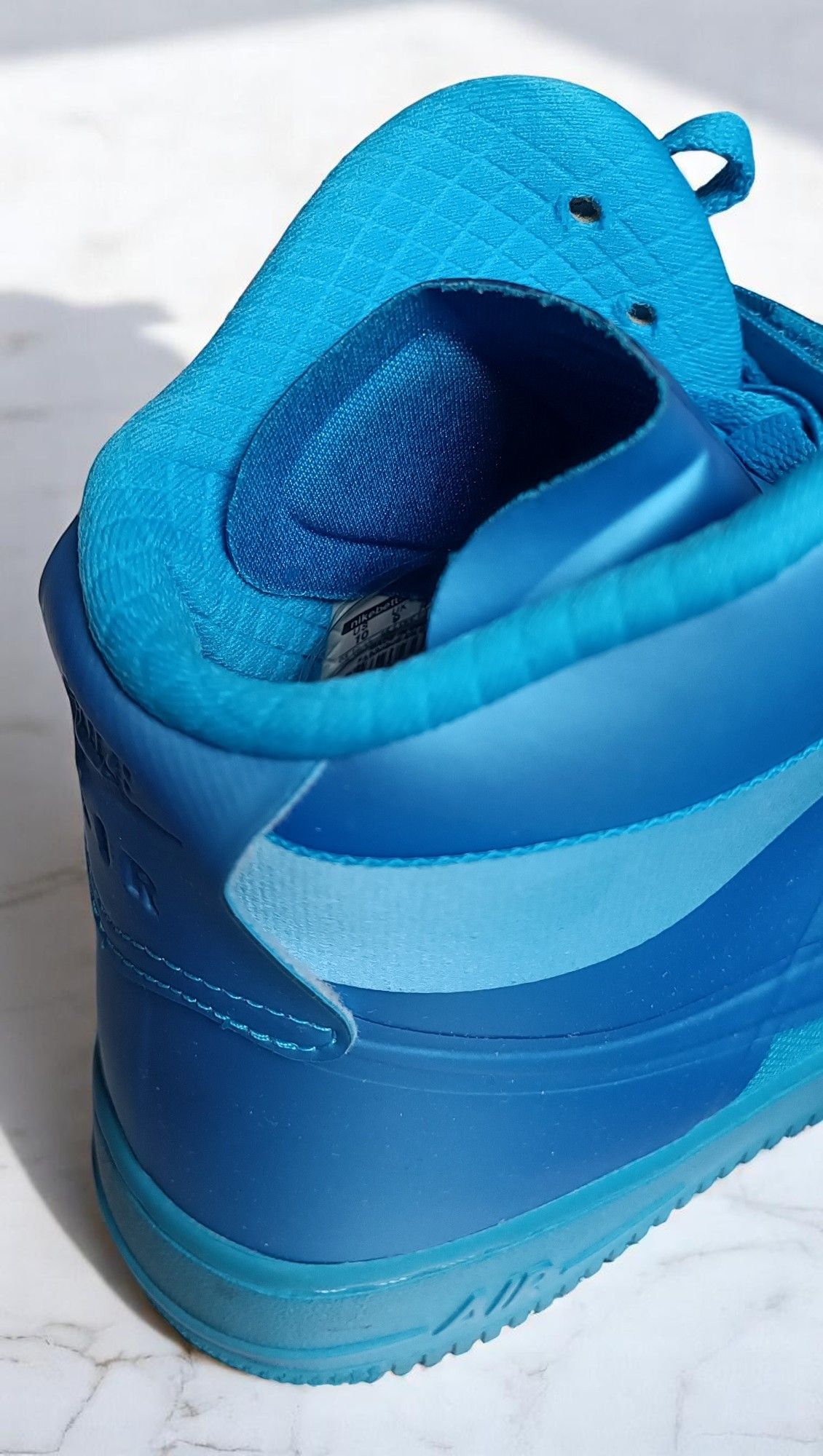 Nike NIKE AIR FORCE 1 HI HYPERFUSE PRM 'BLUE GLOW' DS (2011) Size US 10 / EU 43 - 13 Thumbnail