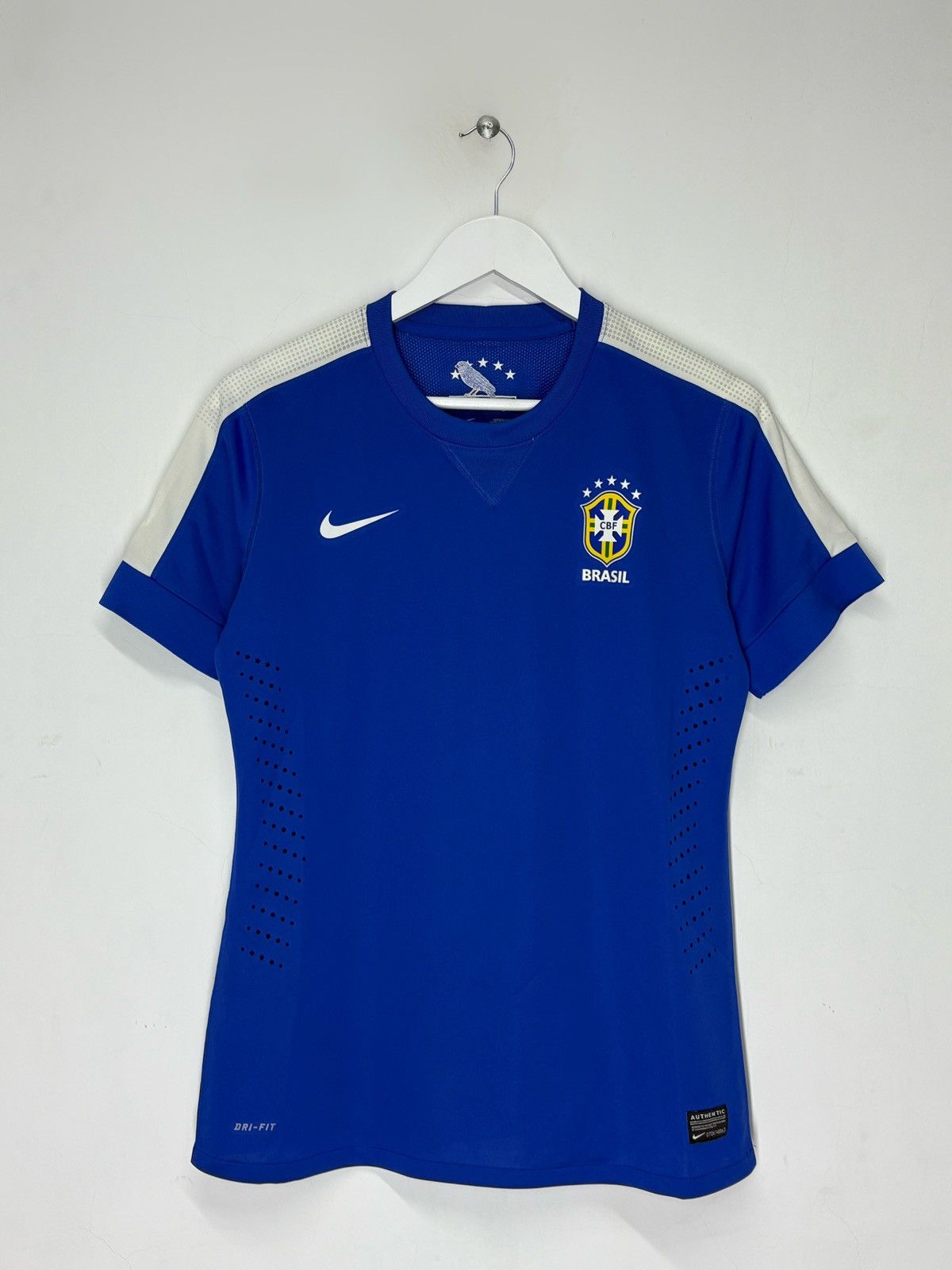 Nike Nike Brazil 2013/14 Player Issue Soccer Jersey Size US M / EU 48-50 / 2 - 1 Thumbnail