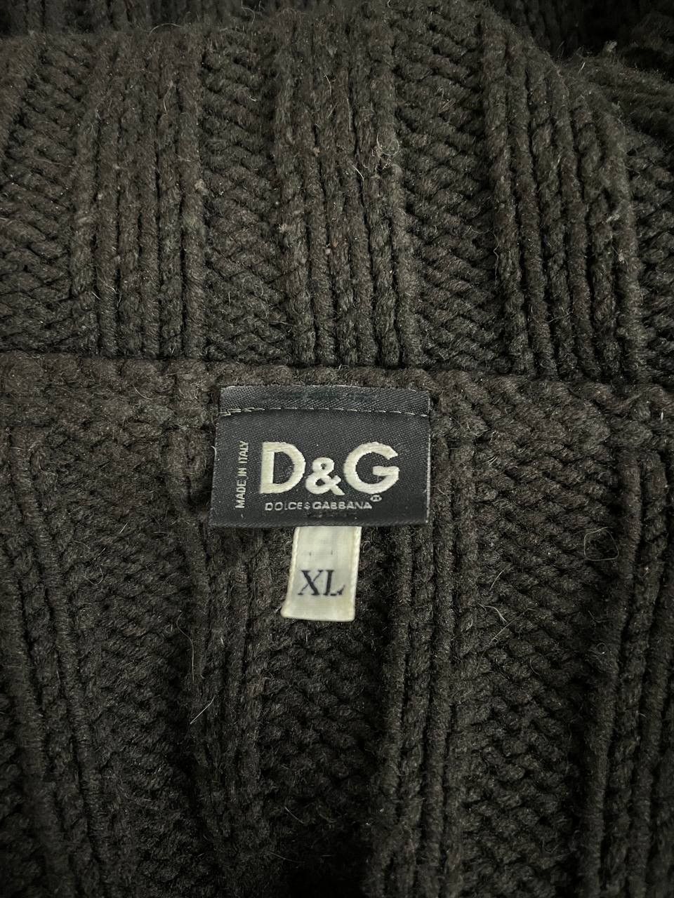 Dolce & Gabbana Dolce&Gabbana Sweater Brown Zip Wool Size US XL / EU 56 / 4 - 10 Thumbnail