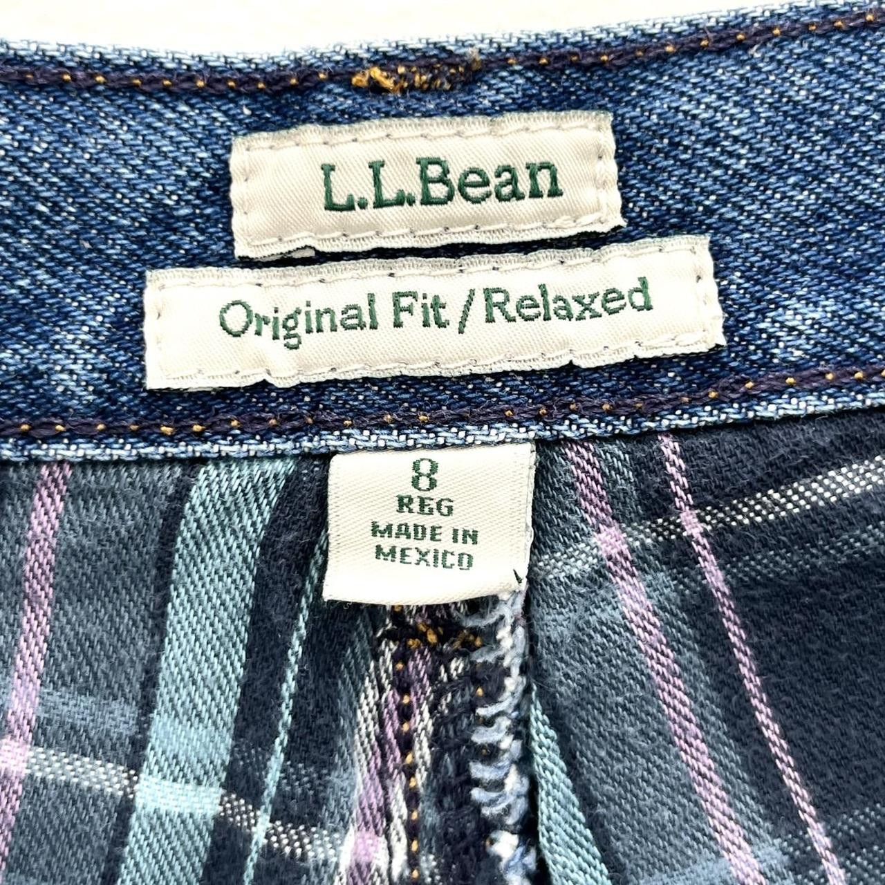 L.L. Bean L.L. Bean Original Relaxed Flannel Lined Denim Jeans Size 8 Size 30" / US 8 / IT 44 - 3 Thumbnail
