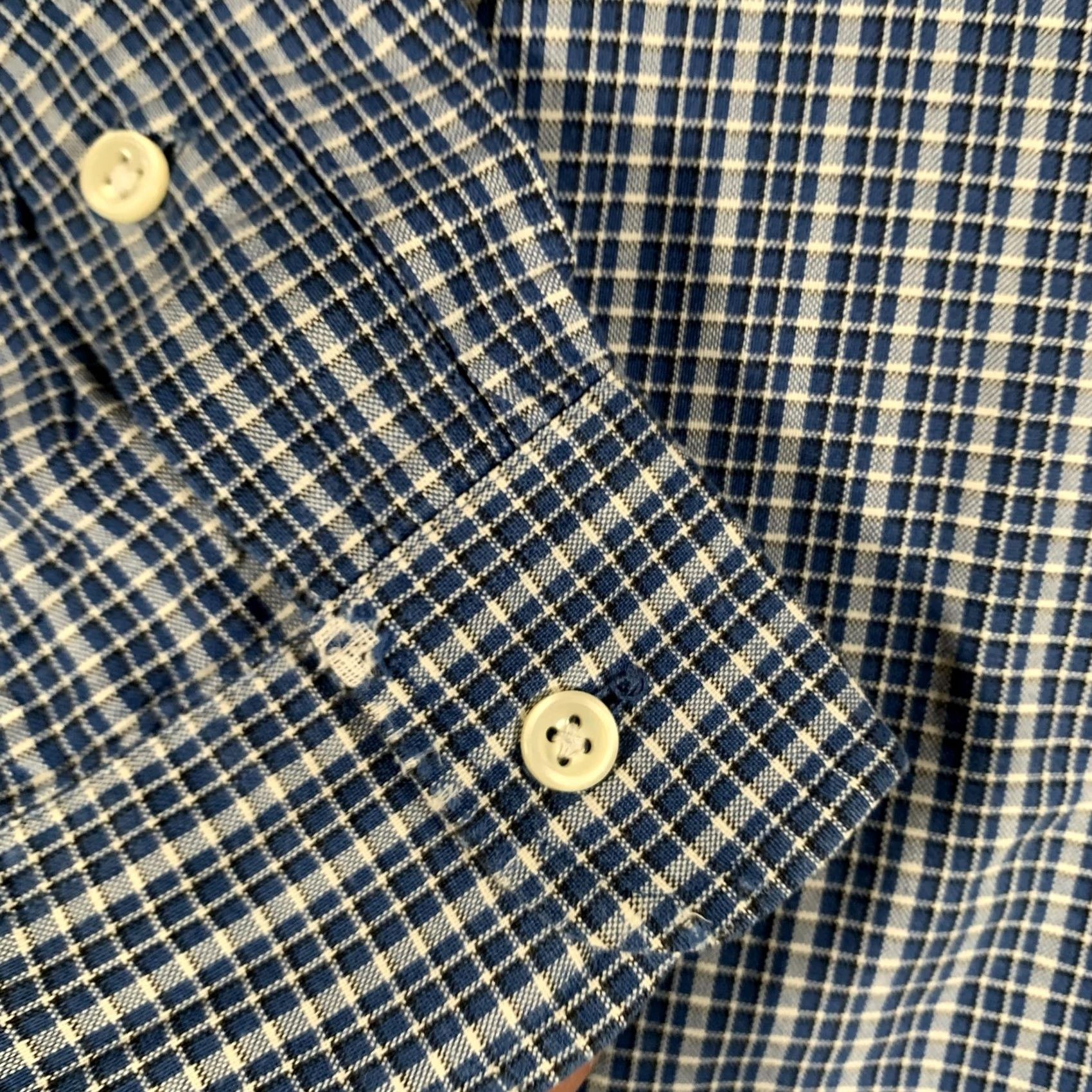 Ralph Lauren Ralph Lauren Blake Shirt Mens Big 3X Blue Check Button Down Long Sleeve Cotton Size US XXL / EU 58 / 5 - 4 Thumbnail