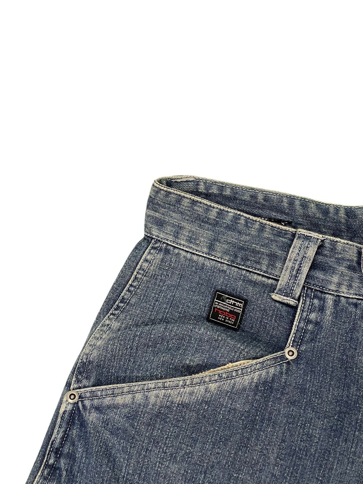 Japanese Brand Baggy Jeans Hobo Distress Wide Denim Skateboards 6🟦4 Size US 29 - 11 Thumbnail