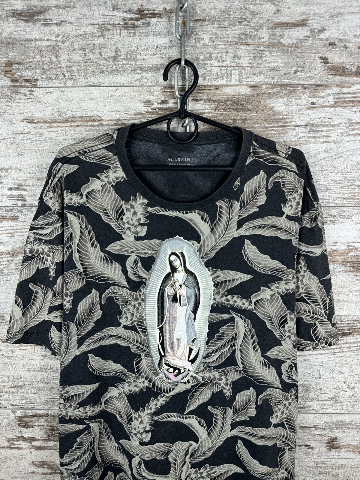 Allsaints Mens AllSaints Puerto Kahuha SS Crew T-shirt big logo tee Size US M / EU 48-50 / 2 - 3 Thumbnail