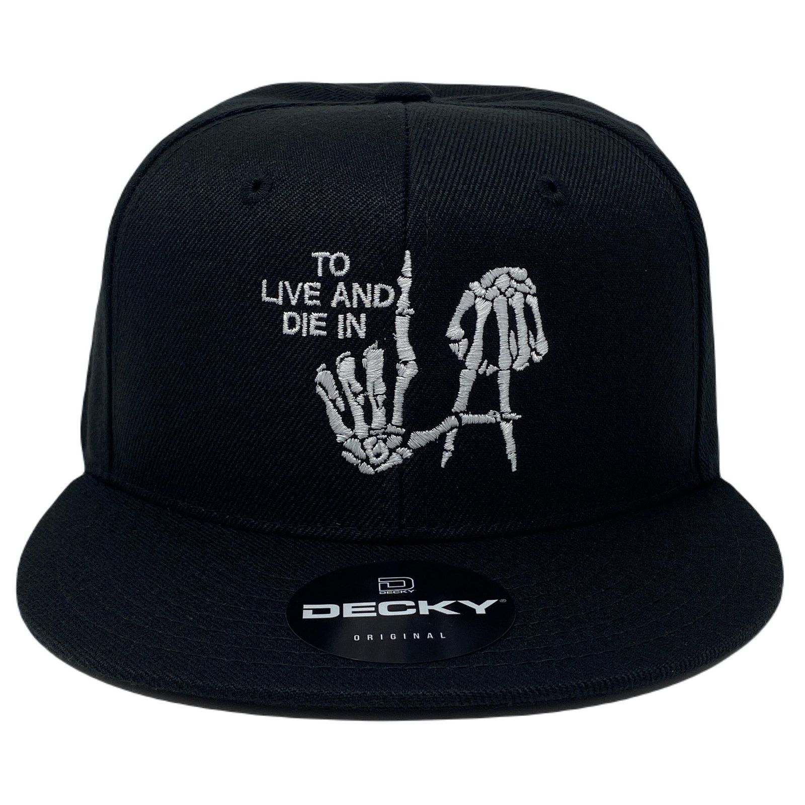 Other To Live And Die In LA White Snapback Hat All Black Size ONE SIZE - 3 Thumbnail