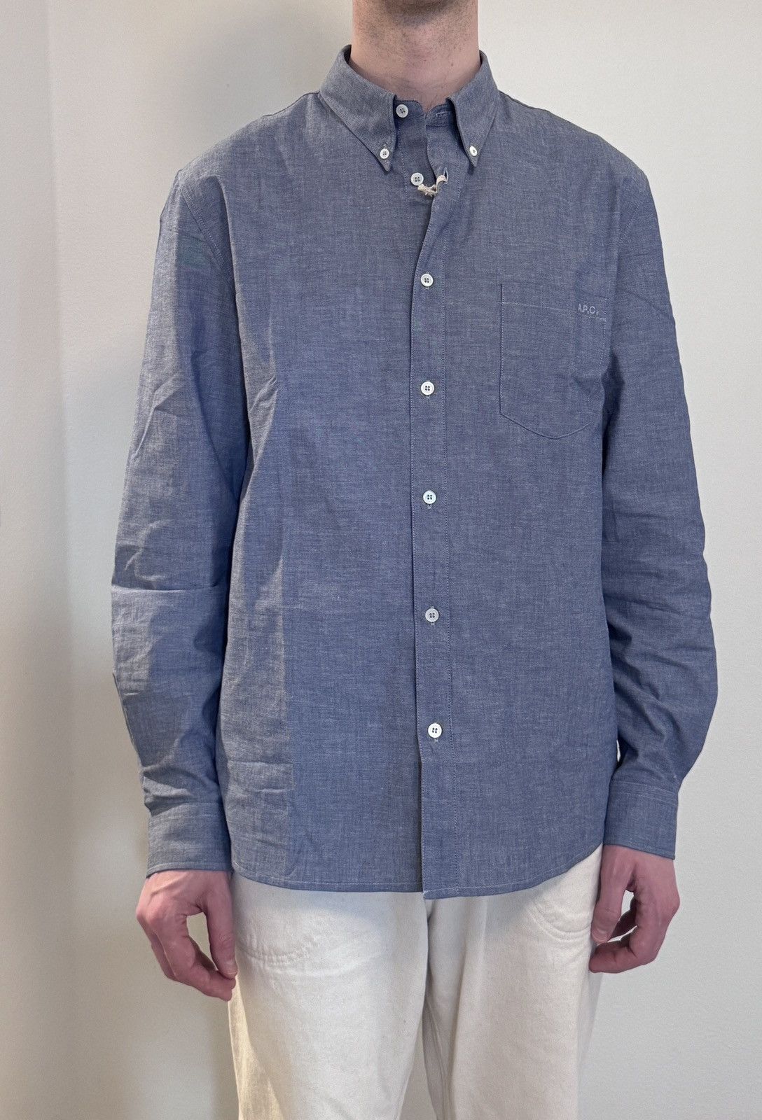 A.P.C. A.P.C. Blue Edouard Shirt Size US L / EU 52-54 / 3 - 9 Thumbnail