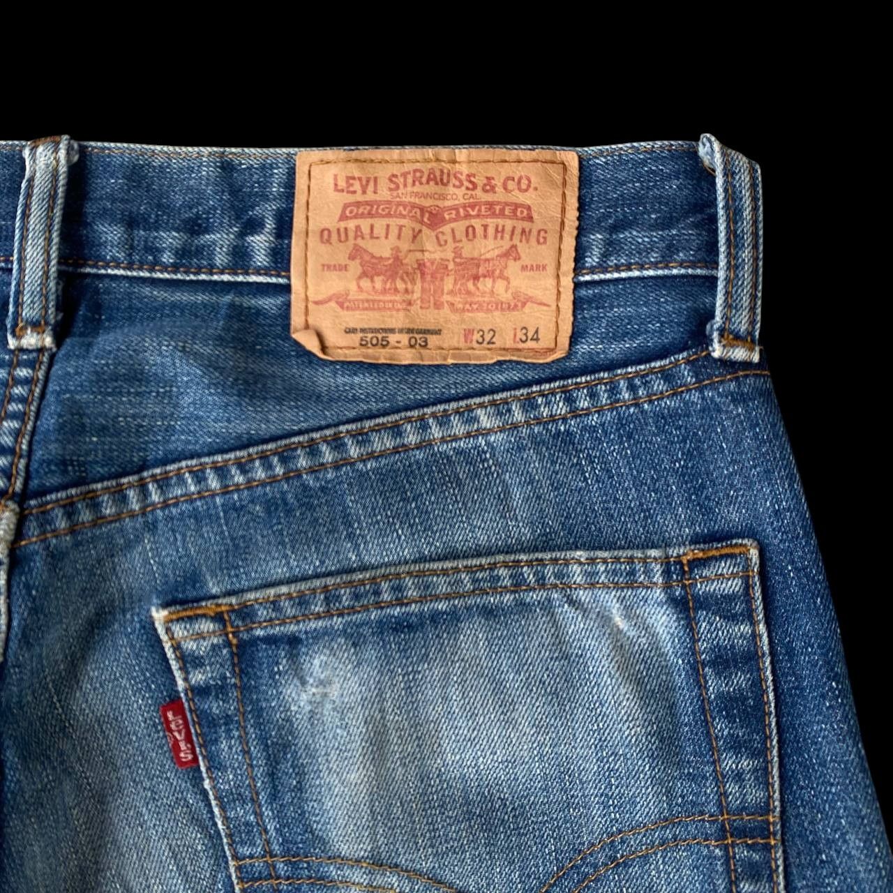 Levi's Vintage Clothing VINTAGE LEVIS 505 DISTRESSED DENIM W32X29" Size US 32 / EU 48 - 12 Thumbnail