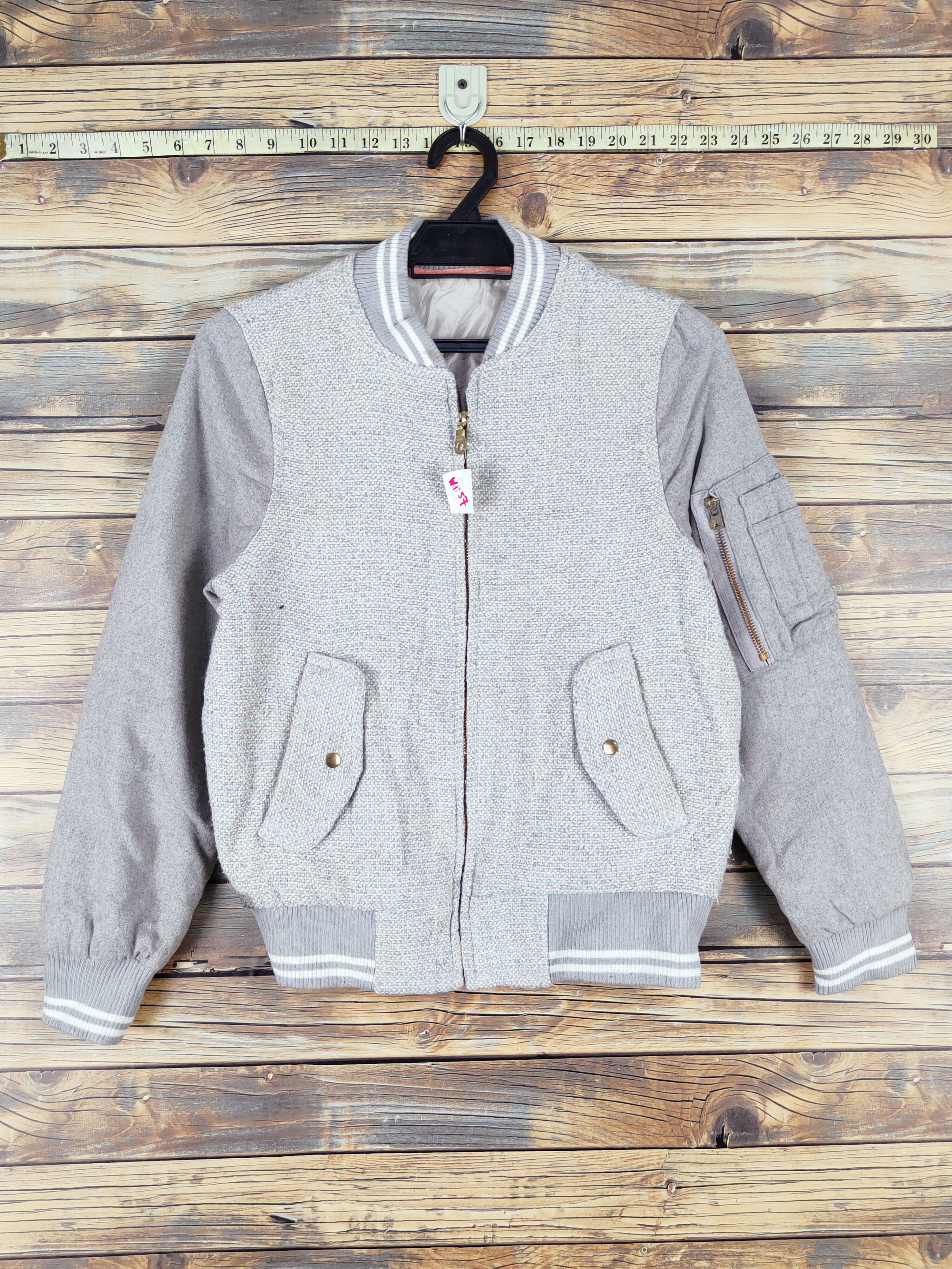 DL Clice de Paris Gray varsity Jackets #W1157
