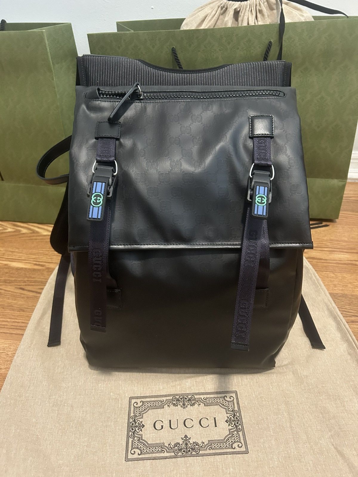 Gucci Gucci Matte Crystal Gg Backpack Size ONE SIZE - 1 Thumbnail