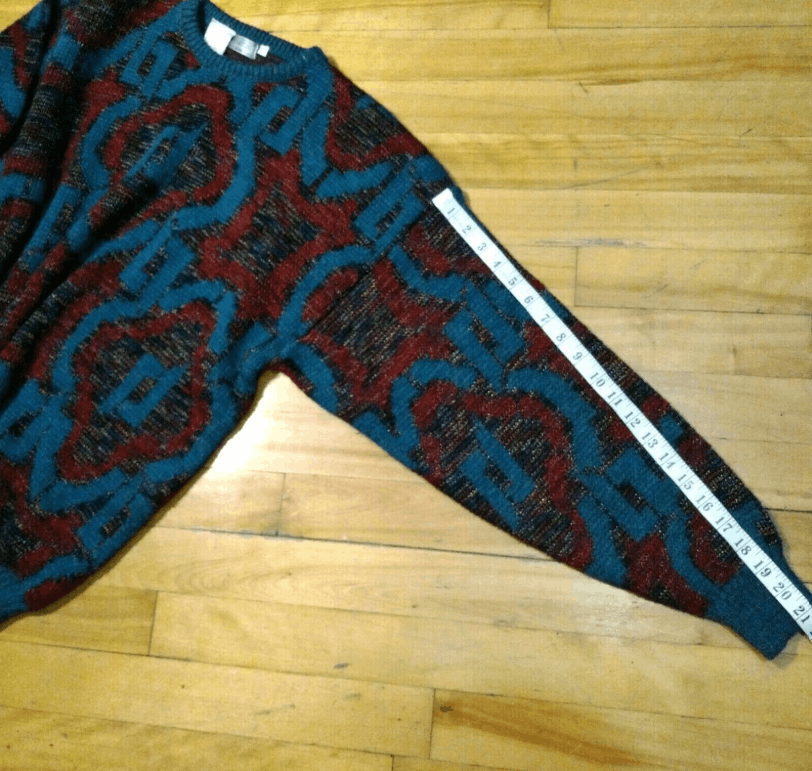 Vintage Vintage 90s Premium Bugatchi Uomo Sweater Abstract L Unique Size L / US 10 / IT 46 - 10 Thumbnail