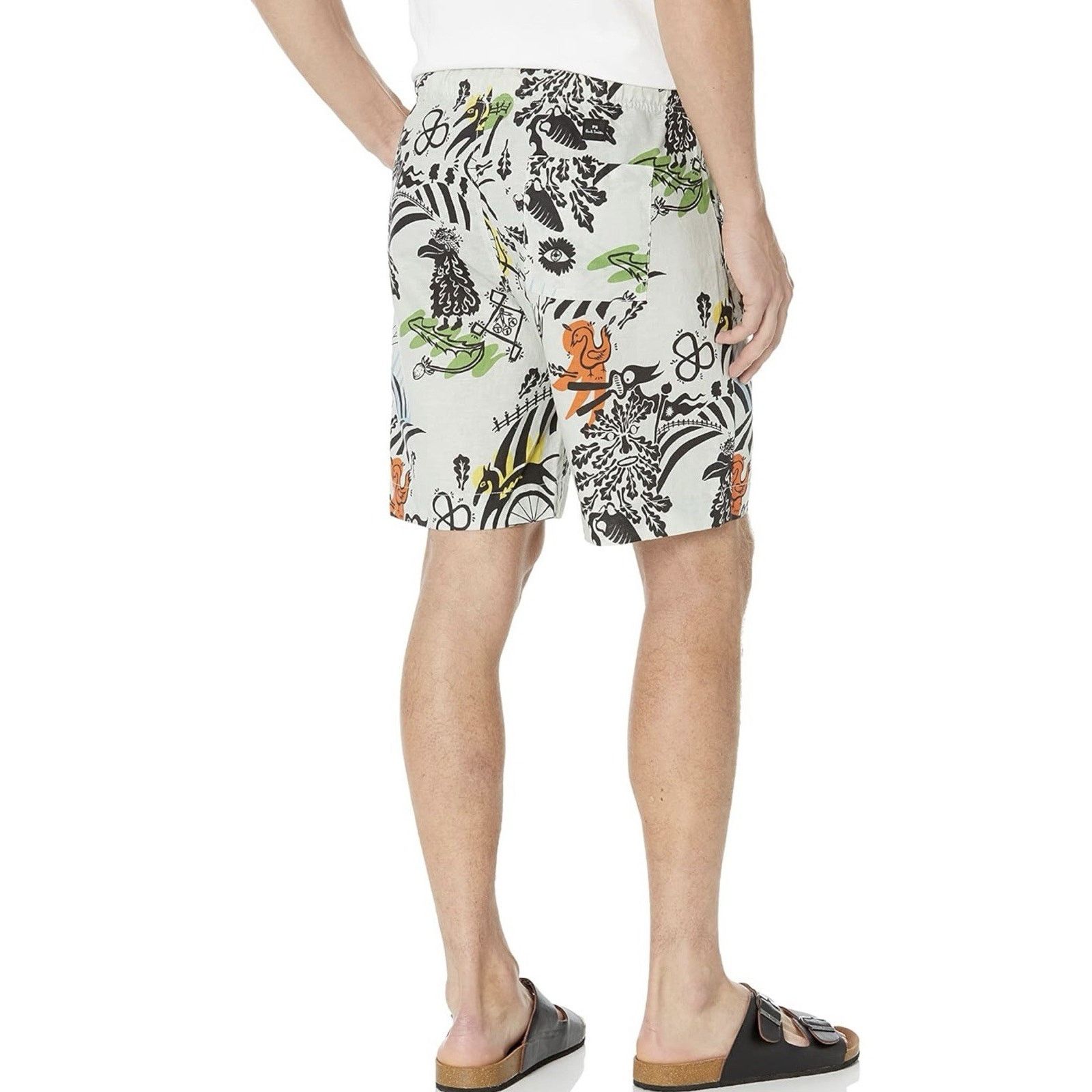 Paul Smith NWT $175 Paul Smith Men’s Linen Cotton Shorts. XL. Size US 36 / EU 52 - 3 Thumbnail