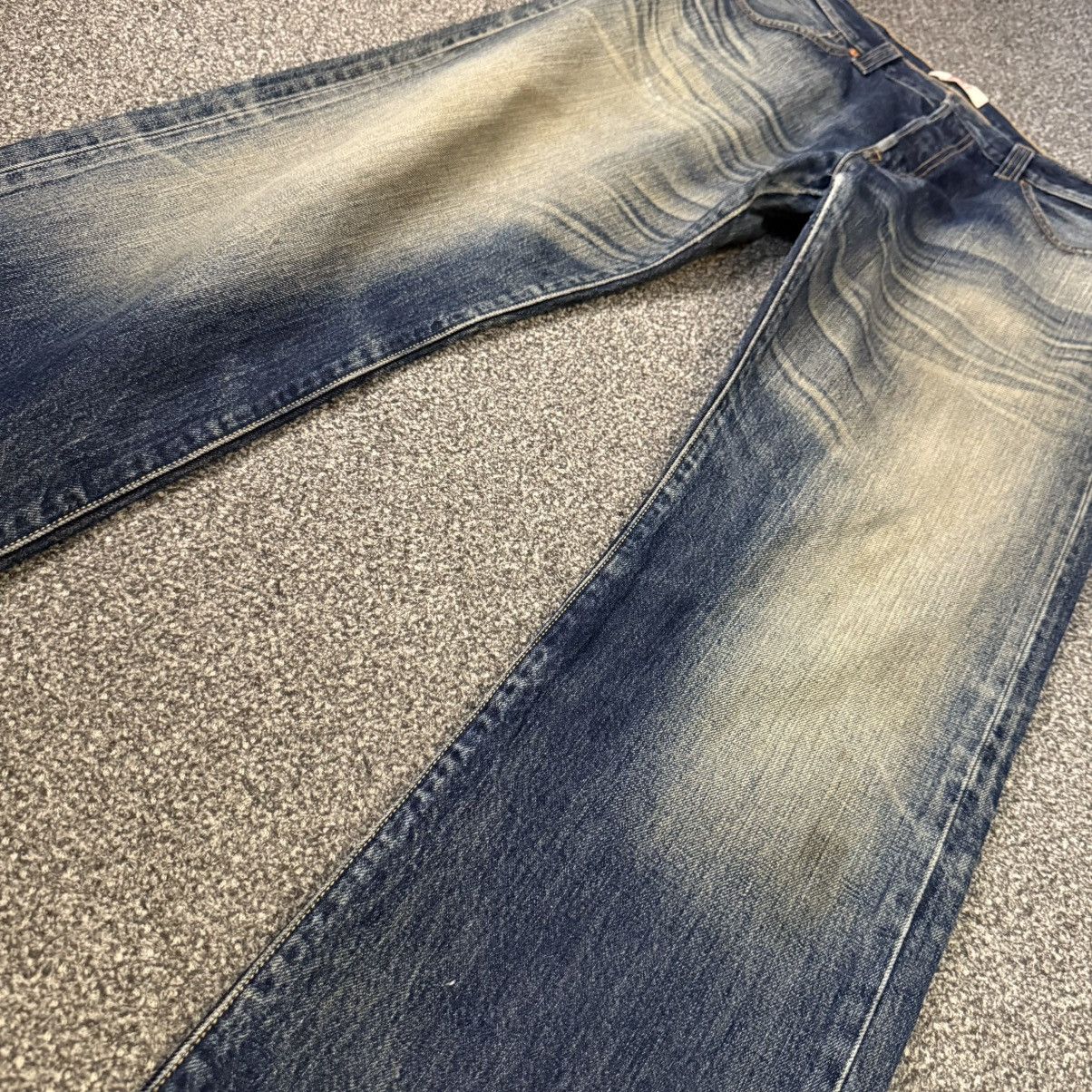 Levi's Made & Crafted 🔥🔥 Vintage Y2K Levis 501 Mud Distressed Rusty Denim Size US 34 / EU 50 - 4 Thumbnail