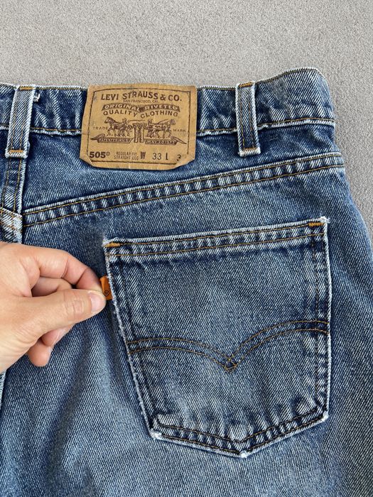 Vintage Basketcase Gallery Levi's 550 Orange Tab Rabbit Denim Jeans