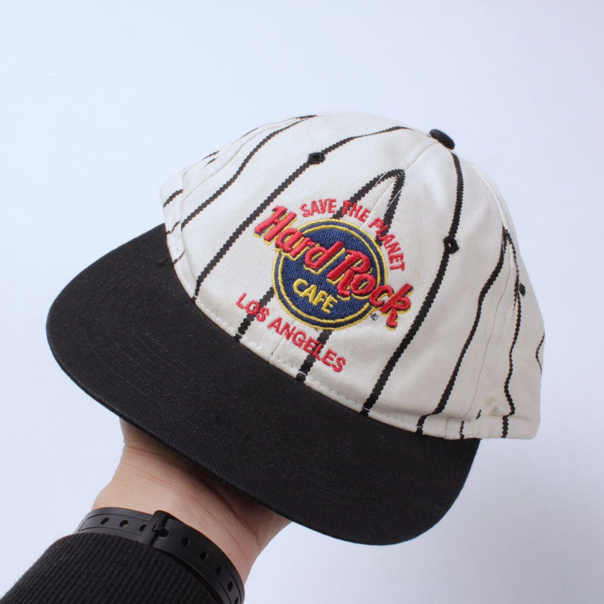 Hard Rock Cafe × Vintage Vintage Hard Rock Cafe Los Angeles Save The Planet Cap Size ONE SIZE - 1 Thumbnail