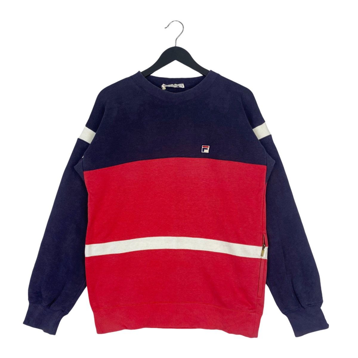 Fila Fila Colorblock Sweathsirt Small Logo Crewneck Pullover Size US L / EU 52-54 / 3 - 1 Thumbnail